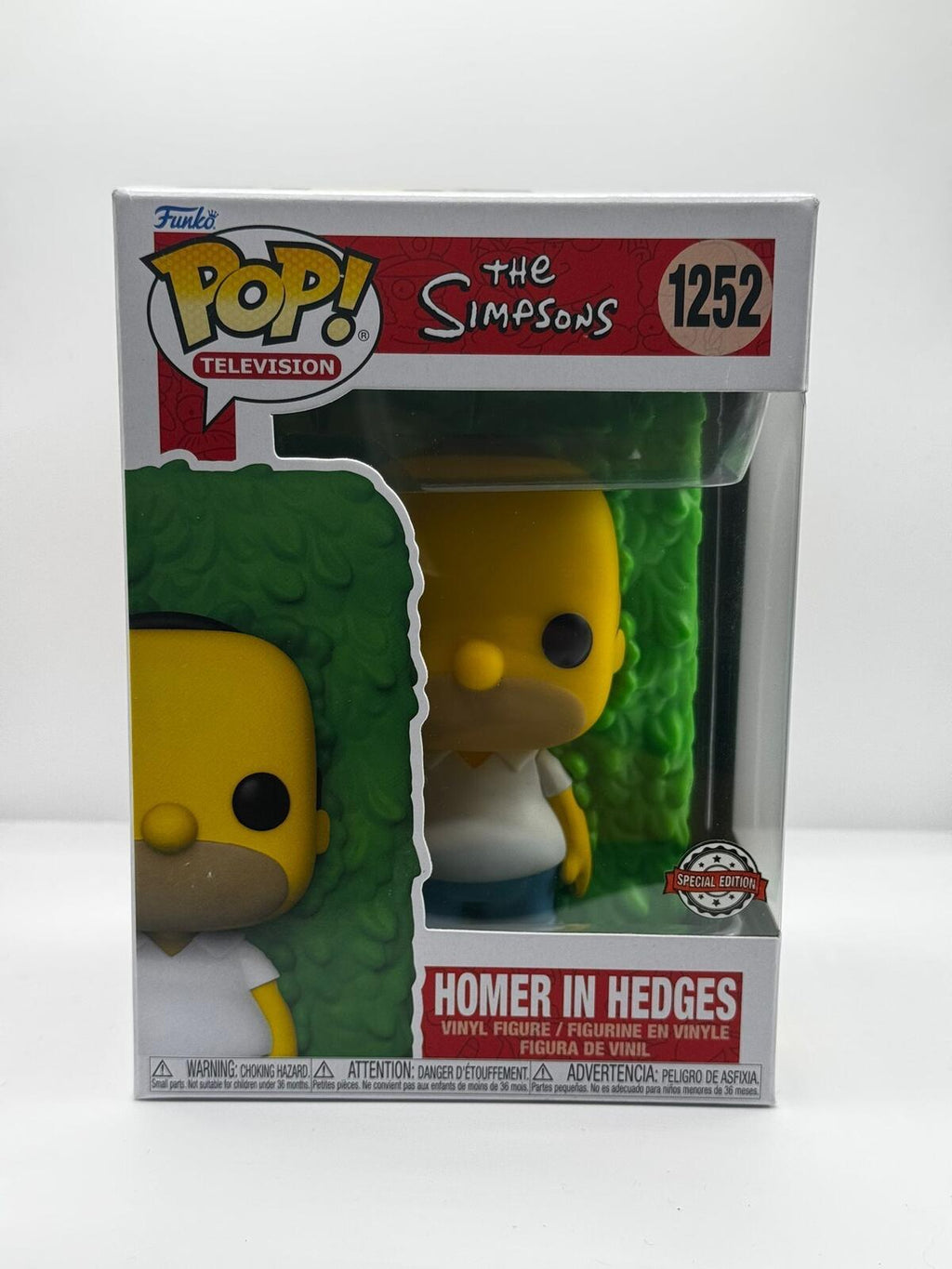 Funko Pop! The Simpsons Homer in Hedges #1252 Special Edition Vinyl Figure
