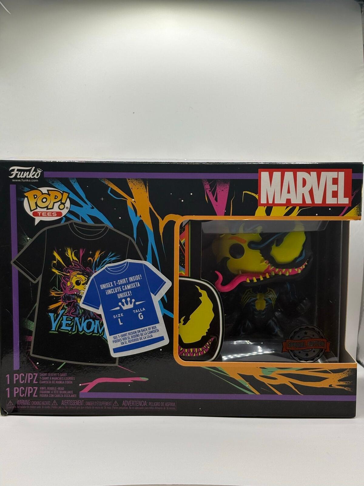 Funko Pop! Tees Marvel Venom Special Edition Figure with T-Shirt