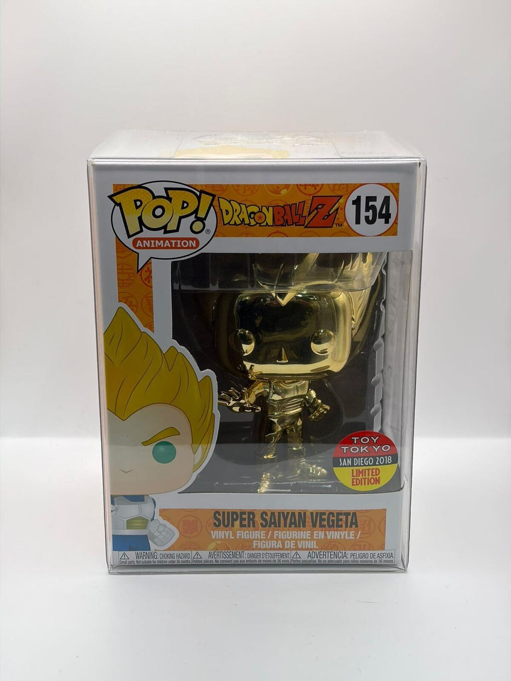 Funko Pop Animation Dragon Ball Z Super Saiyan Vegeta #154 Limited Edition