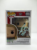 Funko Pop WWE Riddle #115 Autographed Vinyl Figure