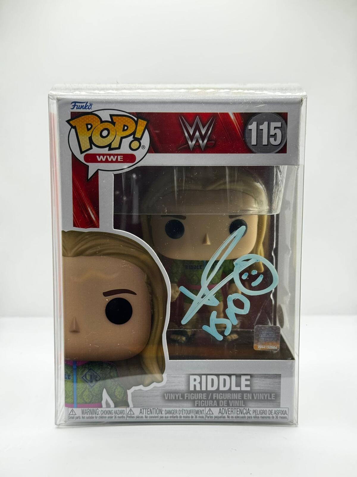 Funko Pop WWE Riddle #115 Autographed Vinyl Figure
