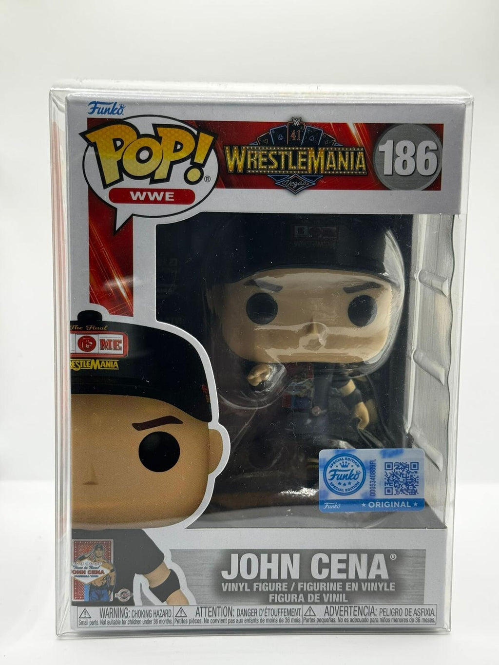 Funko Pop WWE John Cena Vinyl Figure #186 with Protector