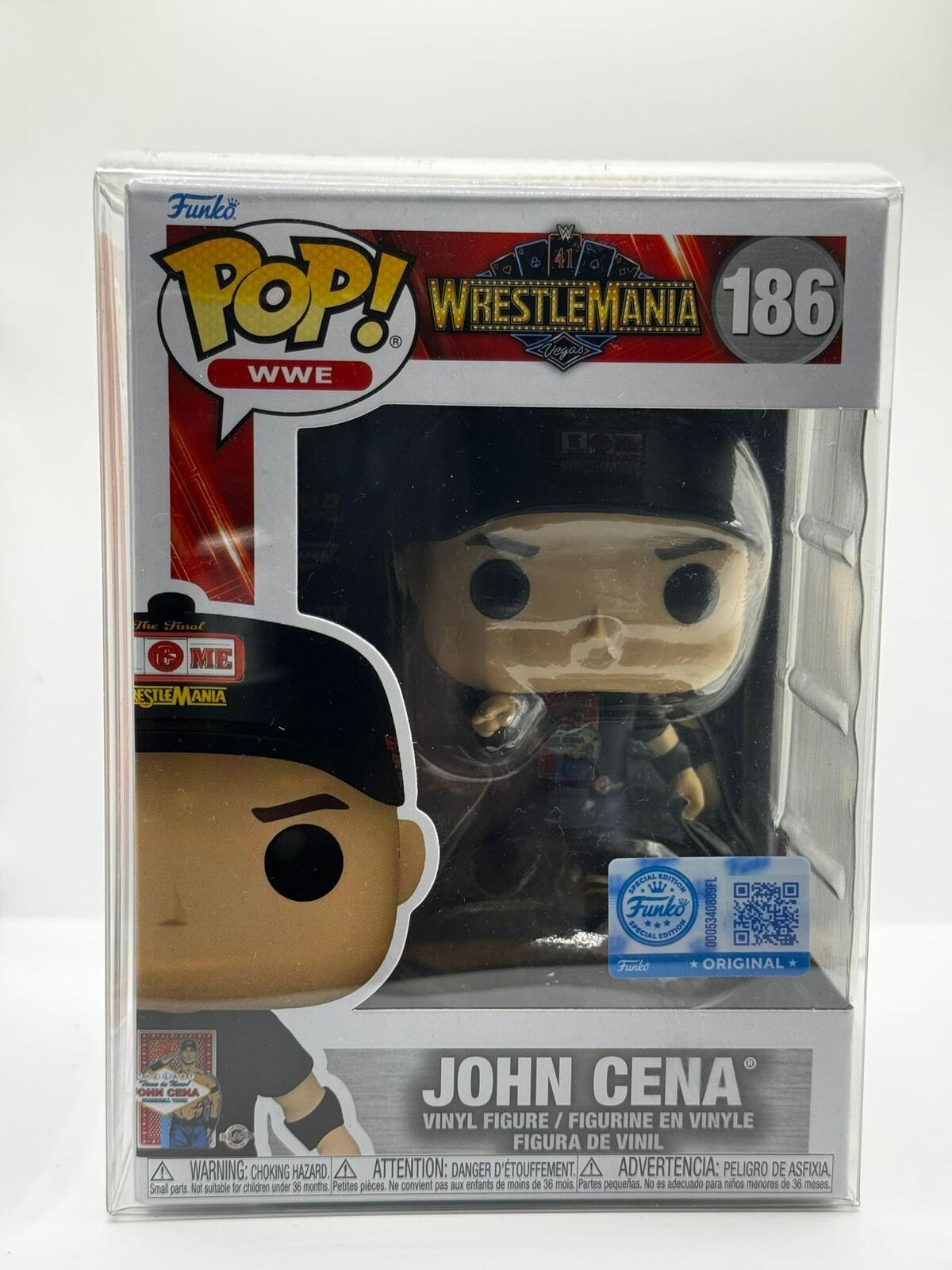 Funko Pop WWE John Cena Vinyl Figure #186 with Protector