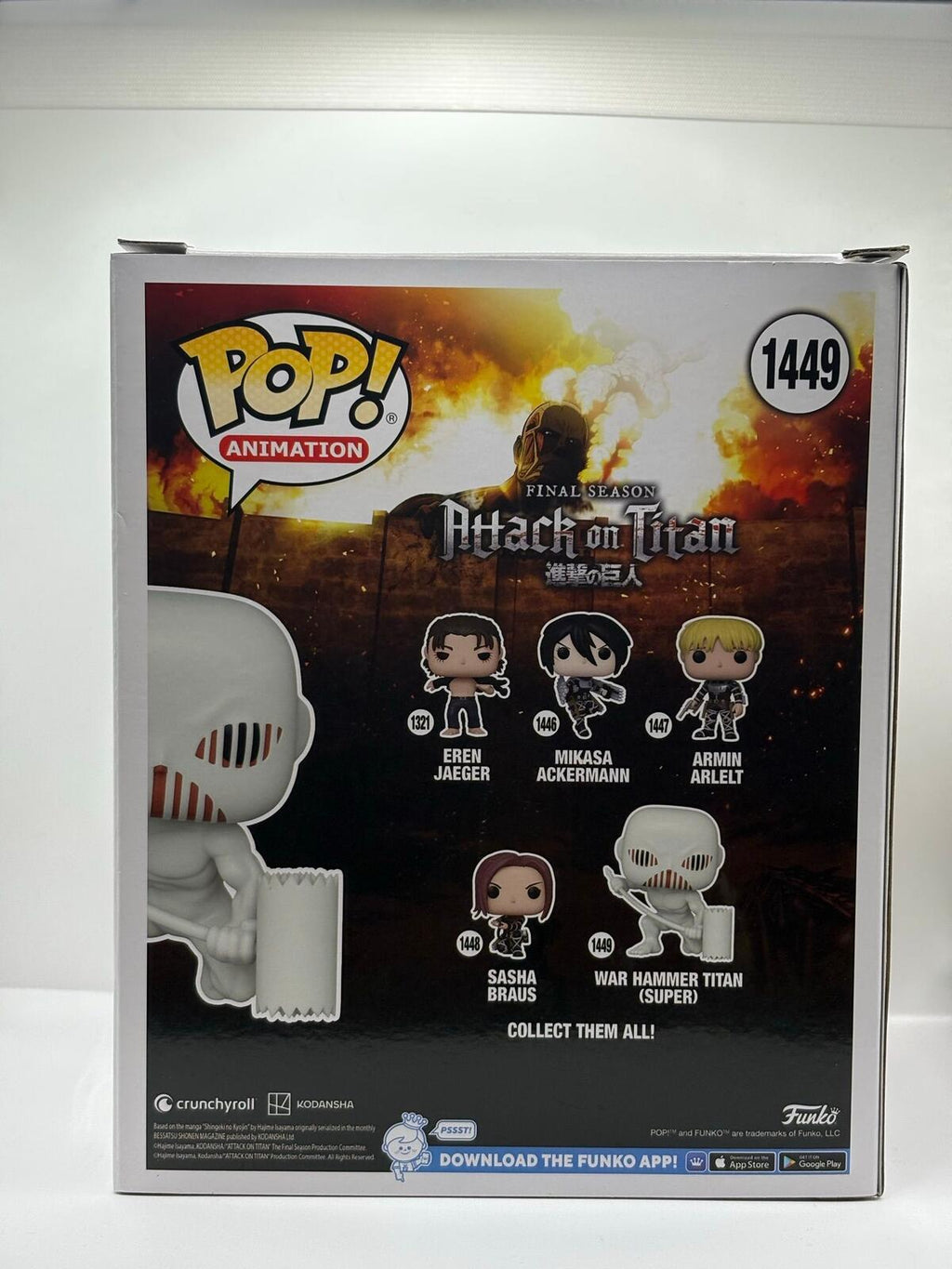 Funko Pop! Animation War Hammer Titan Vinyl Figure 1449