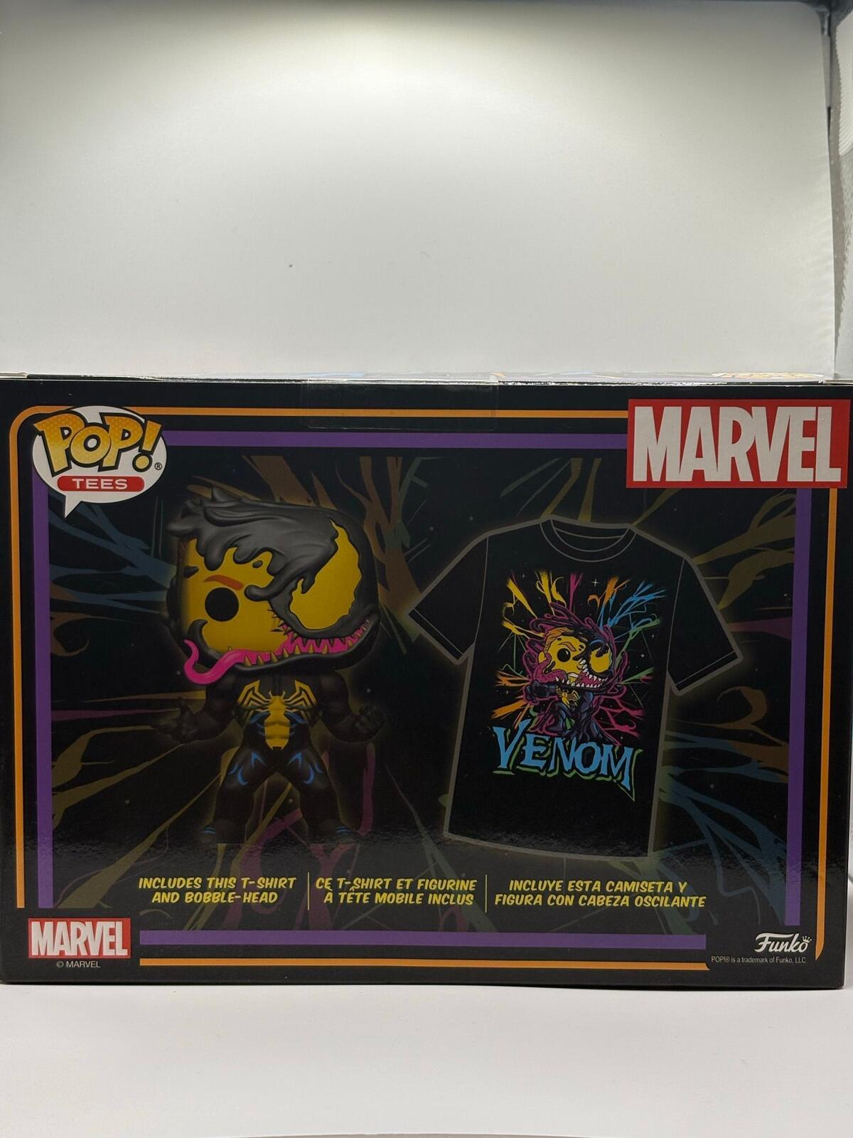 Funko Pop! Tees Marvel Venom Special Edition Figure with T-Shirt