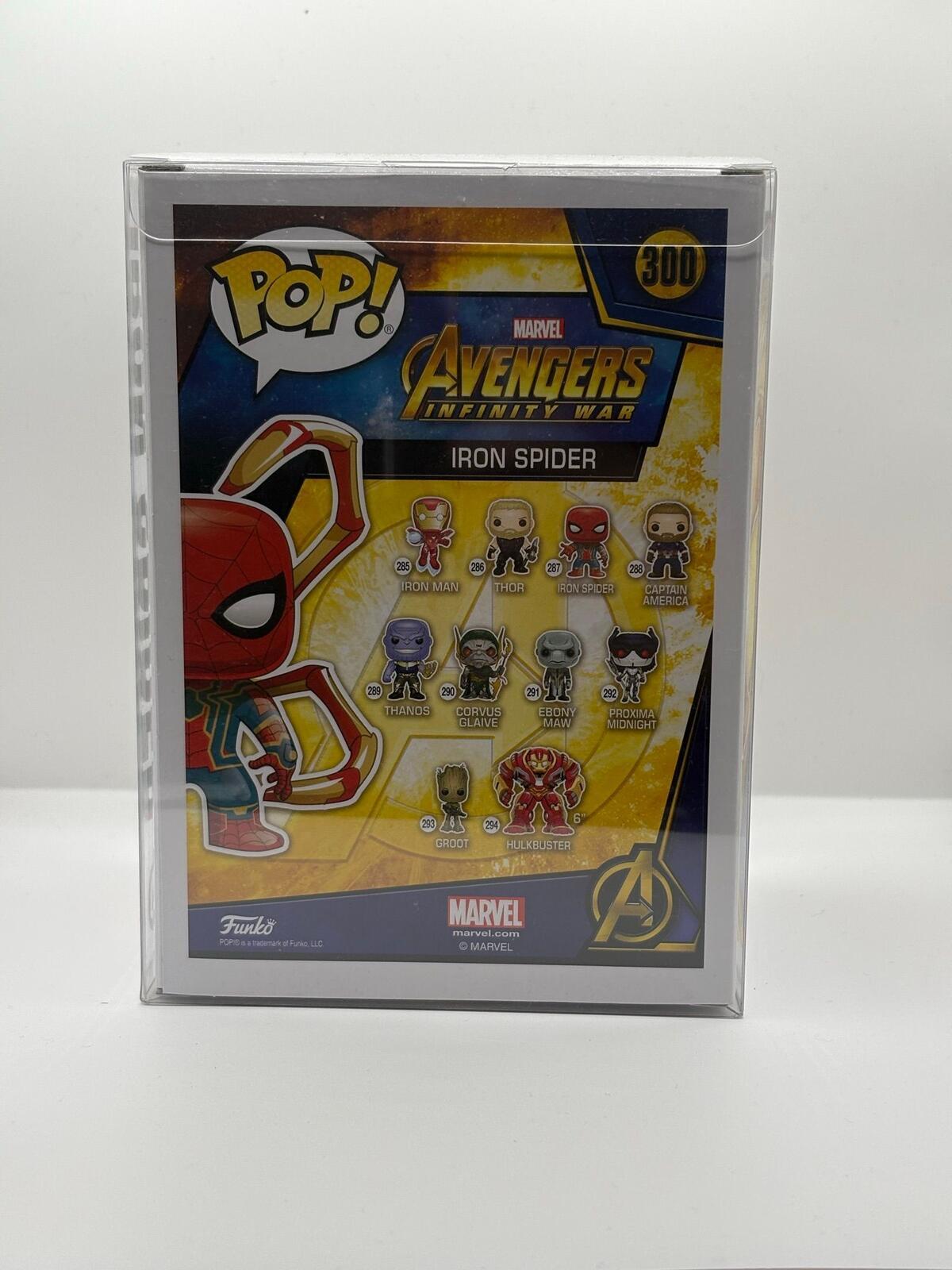 Funko Pop Marvel Avengers Infinity War Iron Spider #300 Exclusive Bobble-Head