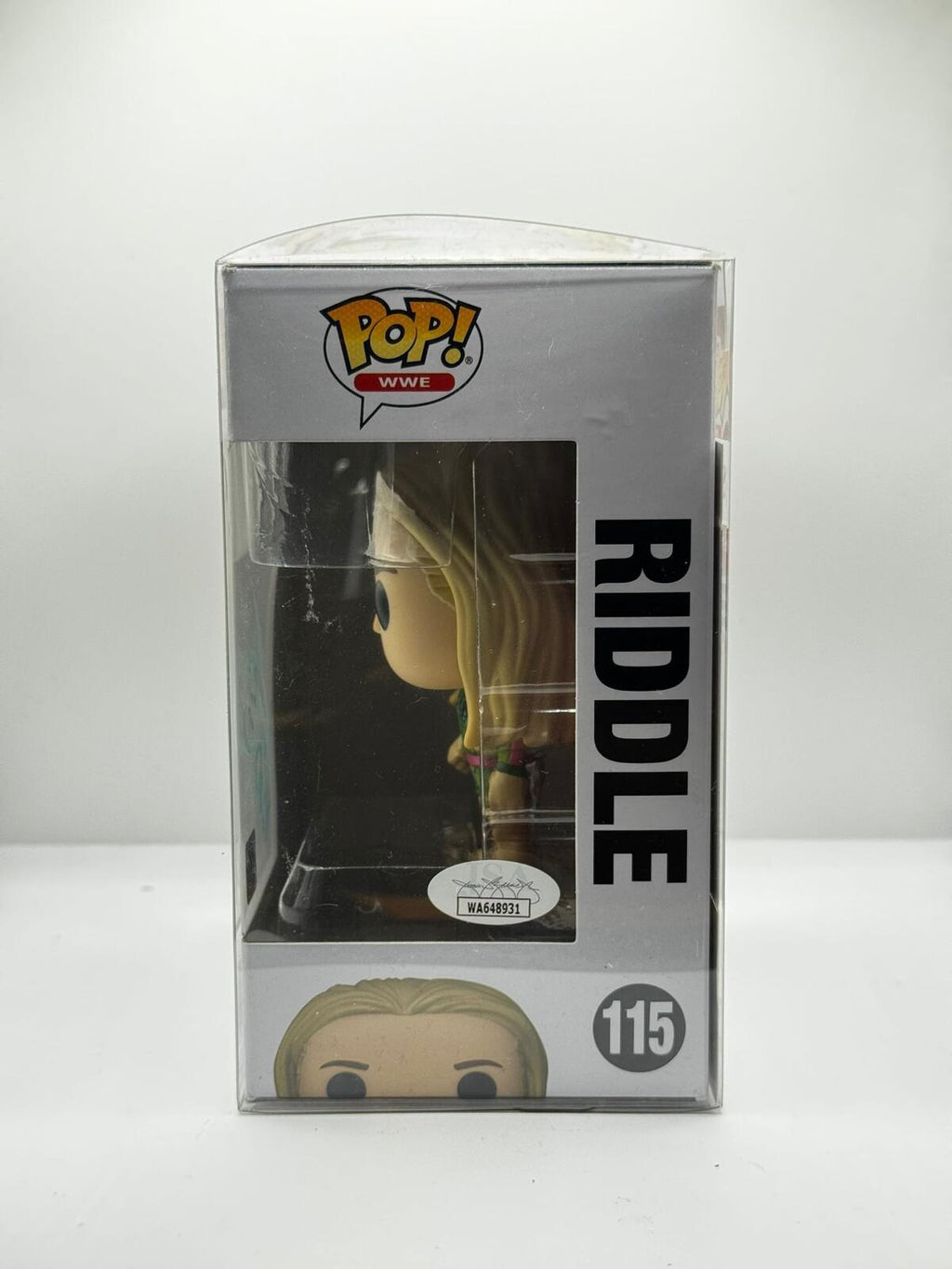 Funko Pop WWE Riddle #115 Autographed Vinyl Figure