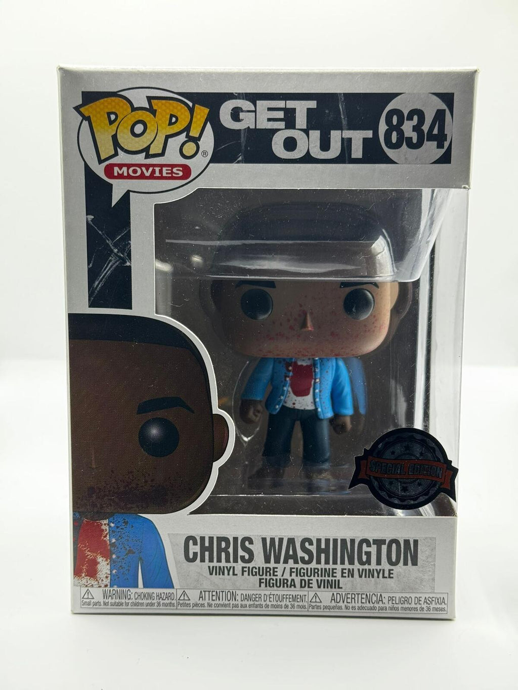 Funko Pop! Movies Get Out Chris Washington Vinyl Figure #834 Special Edition