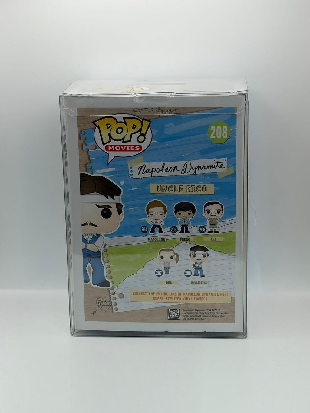Funko Pop! Movies Napoleon Dynamite Uncle Rico #208 Vinyl Figure