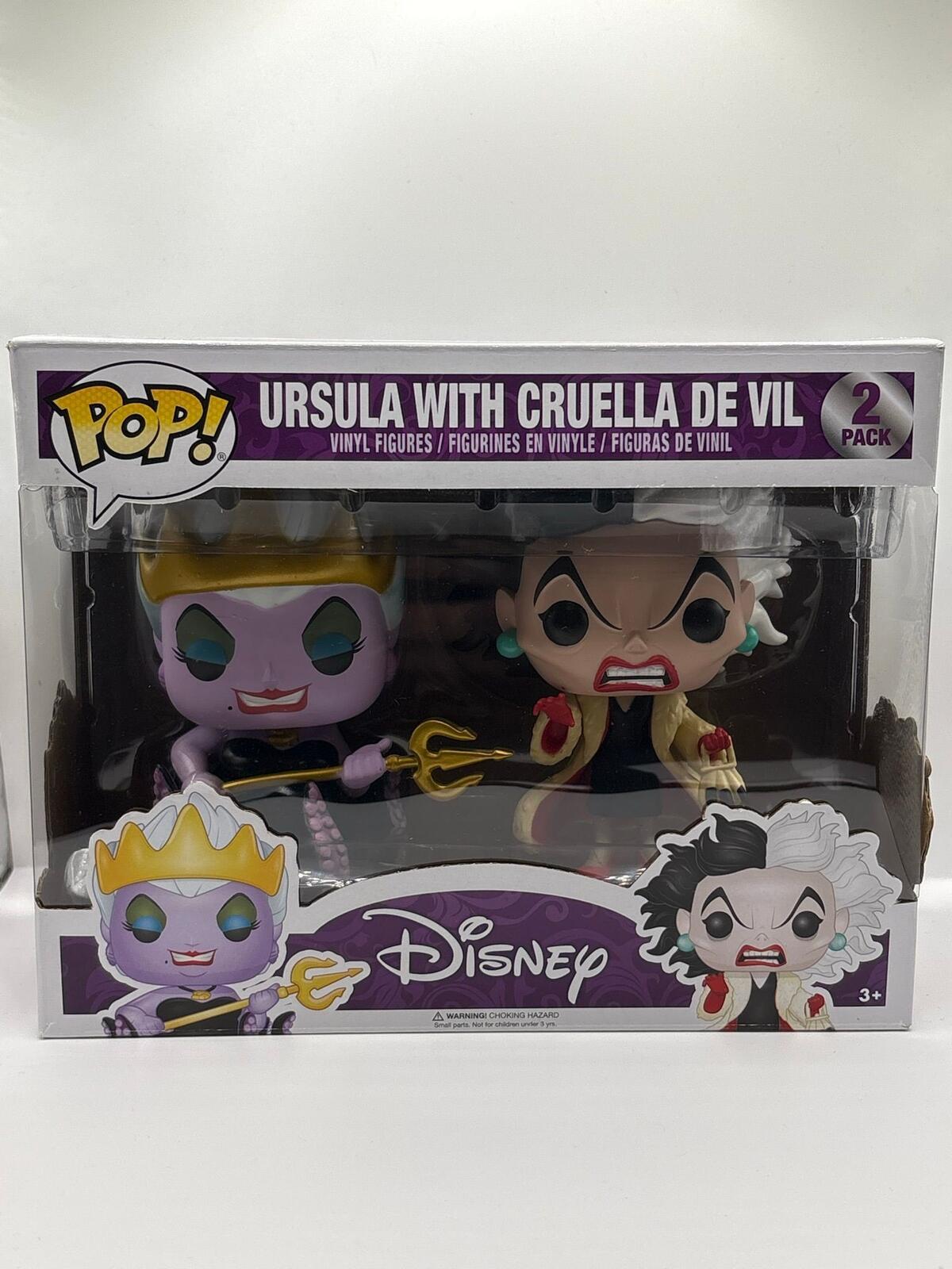 Funko Pop! Disney Ursula with Cruella de Vil 2-Pack Vinyl Figures