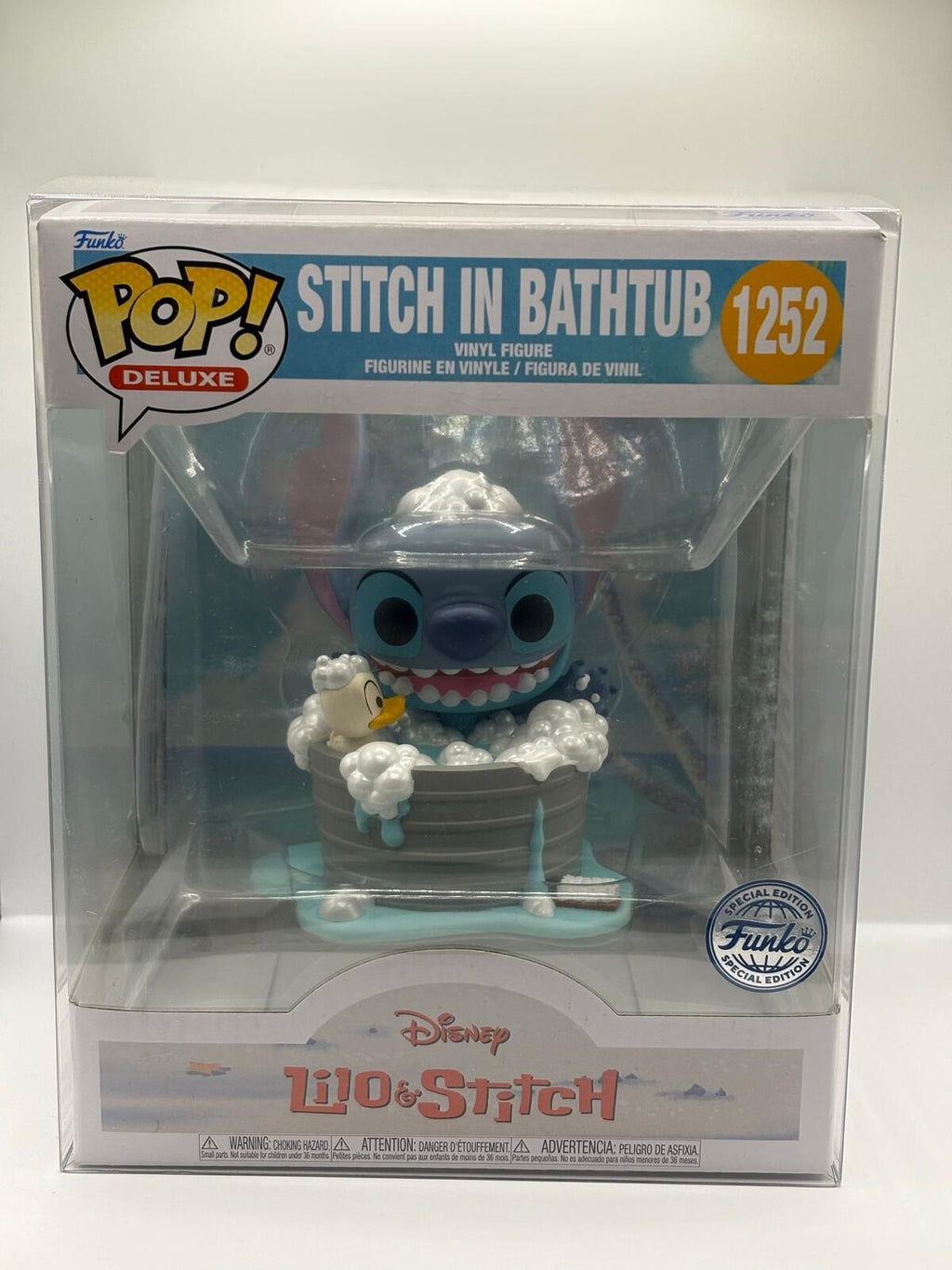 Funko Pop! Deluxe Disney Lilo & Stitch Stitch in Bathtub Vinyl Figure #1252