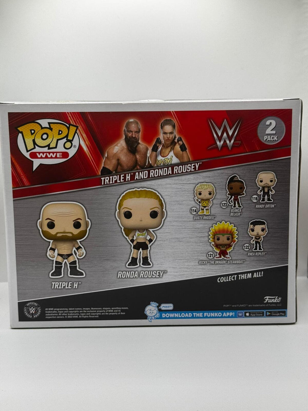 Funko Pop WWE Triple H and Ronda Rousey 2-Pack Vinyl Figures