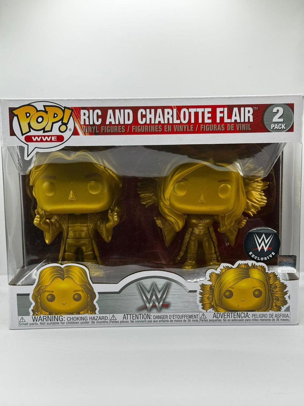 Funko Pop WWE Ric and Charlotte Flair 2-Pack Exclusive Vinyl Figures