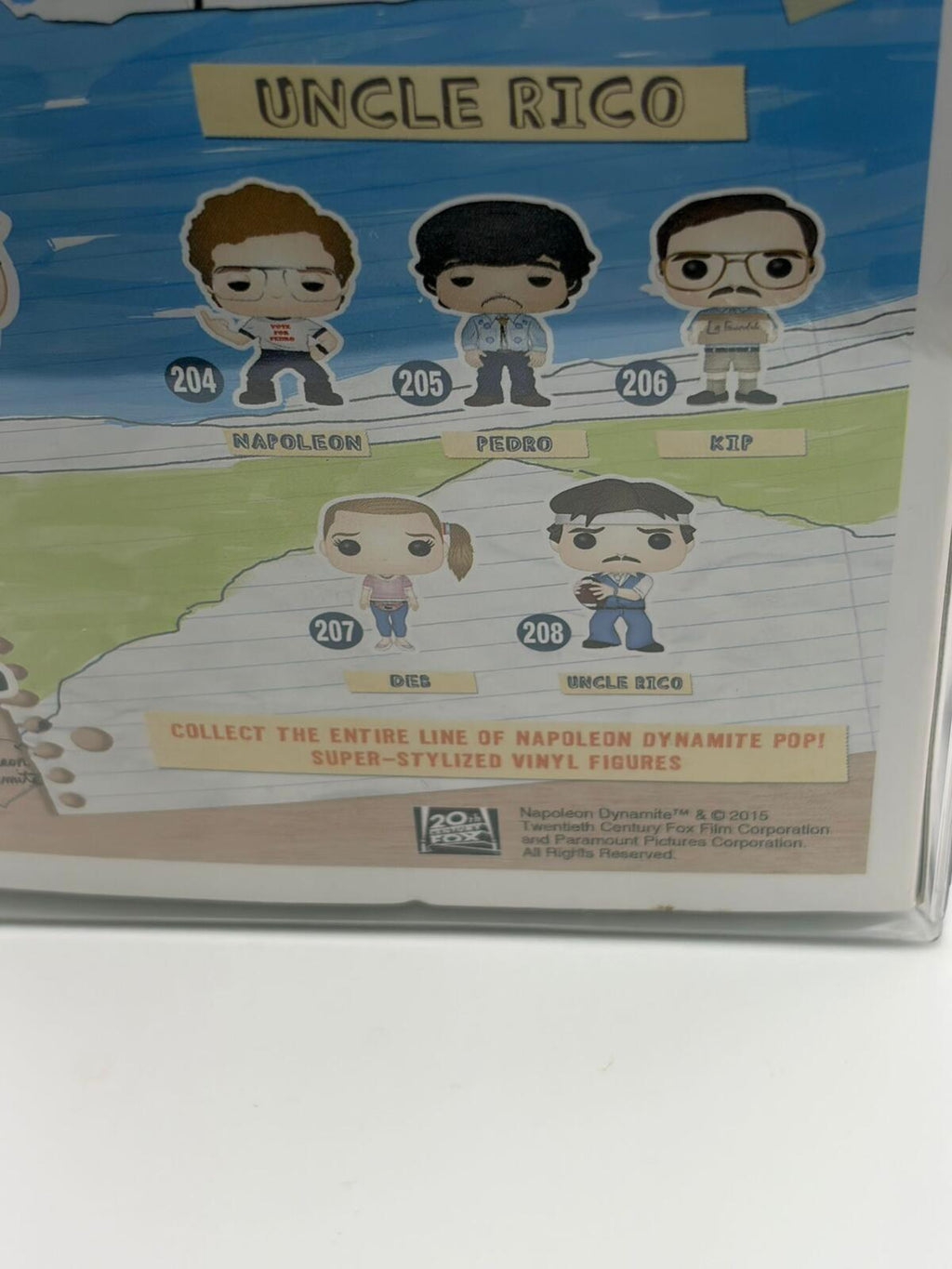 Funko Pop! Movies Napoleon Dynamite Uncle Rico #208 Vinyl Figure