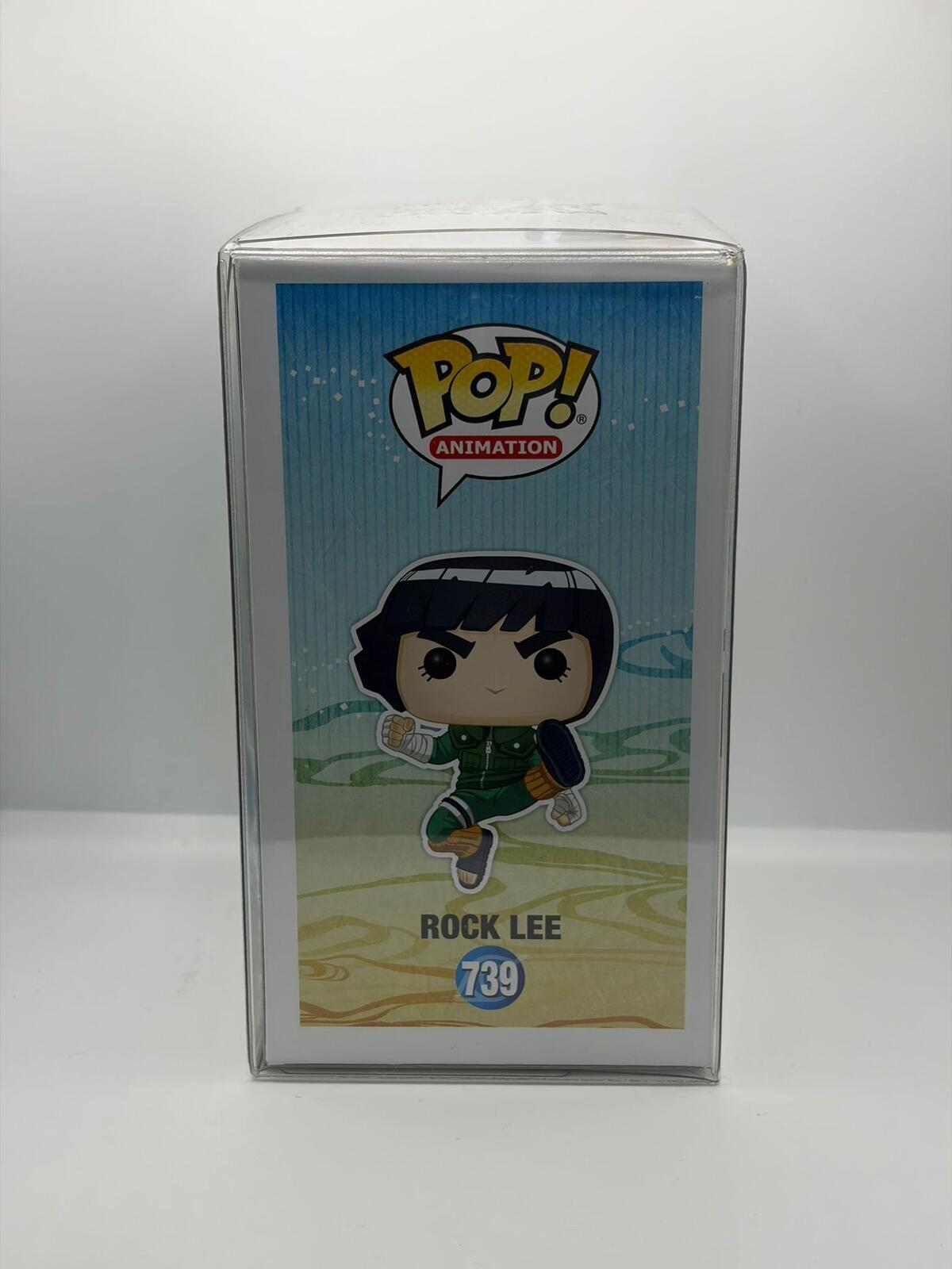 Funko Pop Animation Shippuden Rock Lee #739 Hot Topic Exclusive Autographed