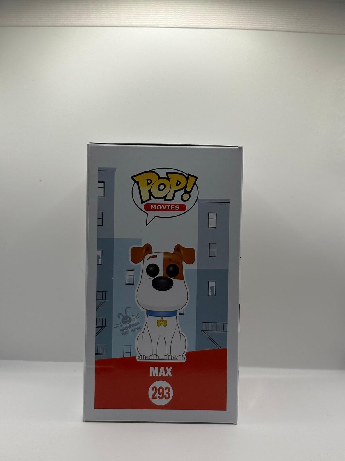 Funko Pop Movies #293 Max Vinyl Figure The Secret Life of Pets