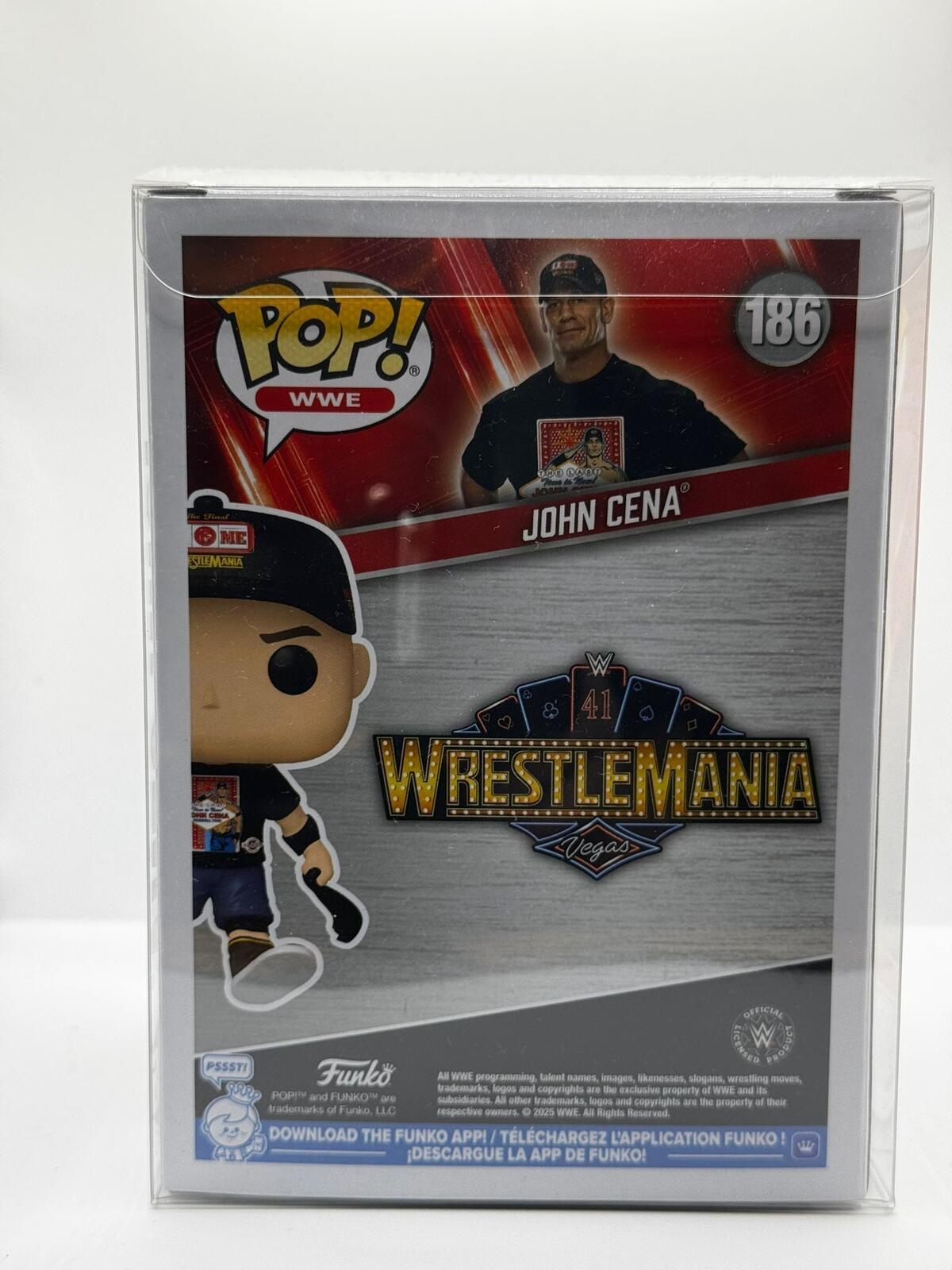 Funko Pop WWE John Cena Vinyl Figure #186 with Protector