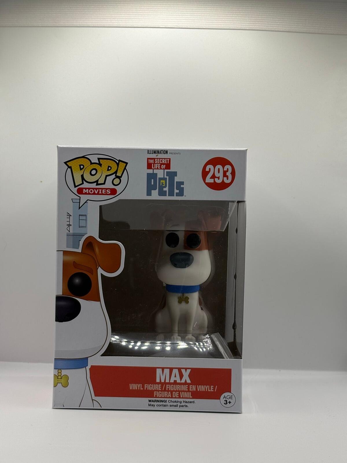 Funko Pop Movies #293 Max Vinyl Figure The Secret Life of Pets