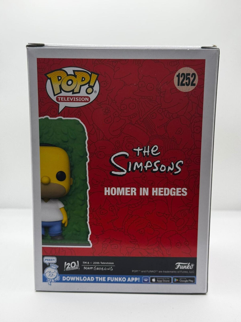 Funko Pop! The Simpsons Homer in Hedges #1252 Special Edition Vinyl Figure