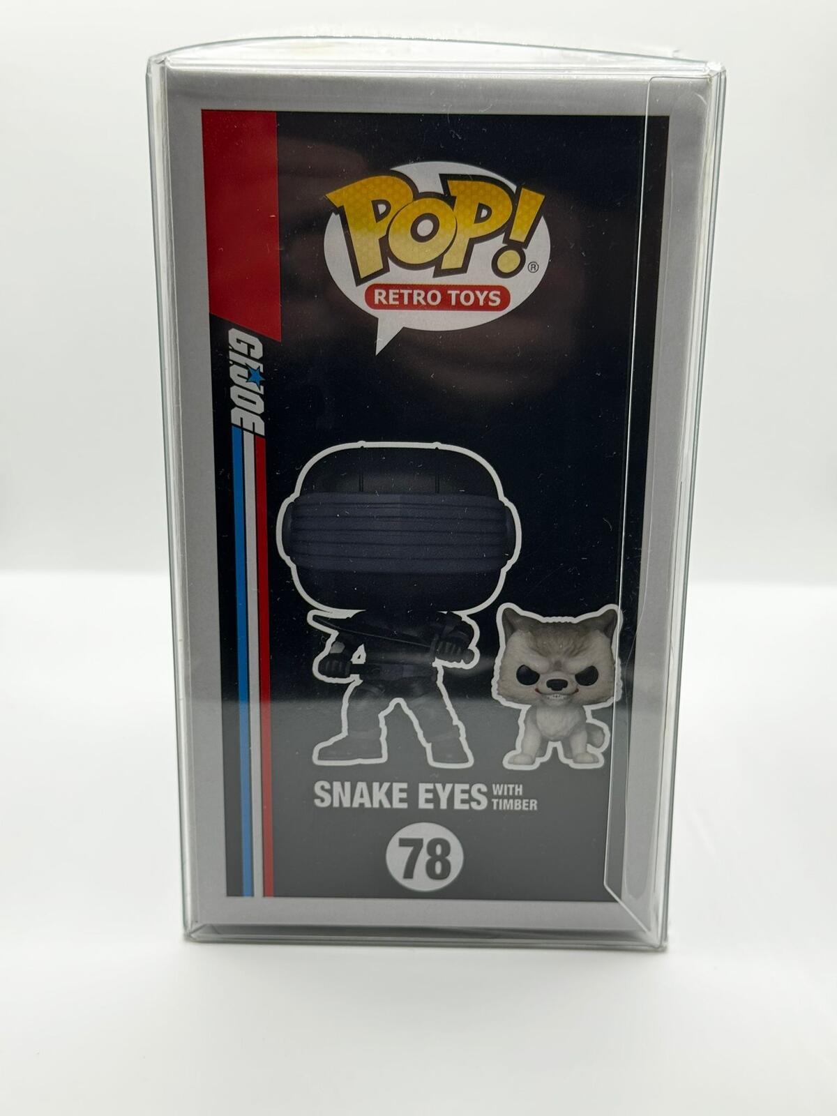 Funko Pop! Retro Toys G.I. Joe Snake Eyes with Timber #78 Exclusive Vinyl Figure