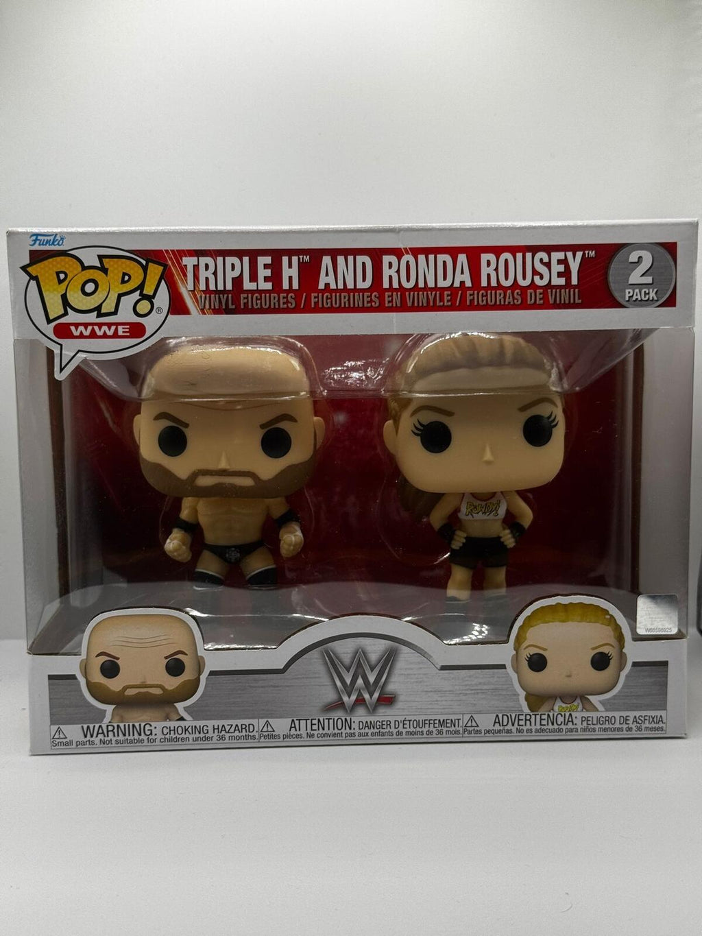 Funko Pop WWE Triple H and Ronda Rousey 2-Pack Vinyl Figures