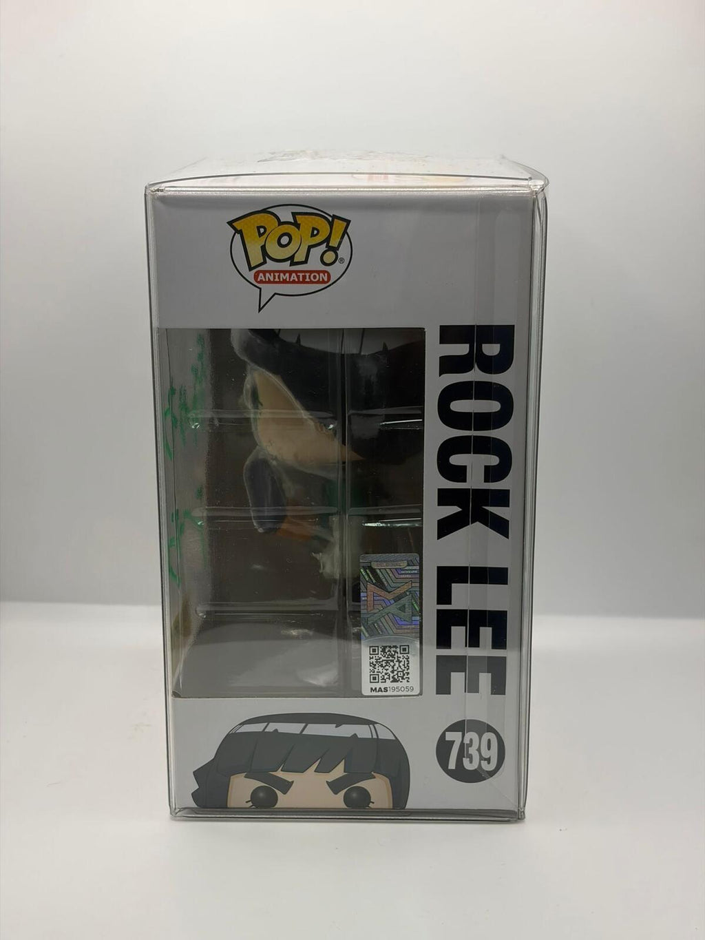 Funko Pop Animation Shippuden Rock Lee #739 Hot Topic Exclusive Autographed