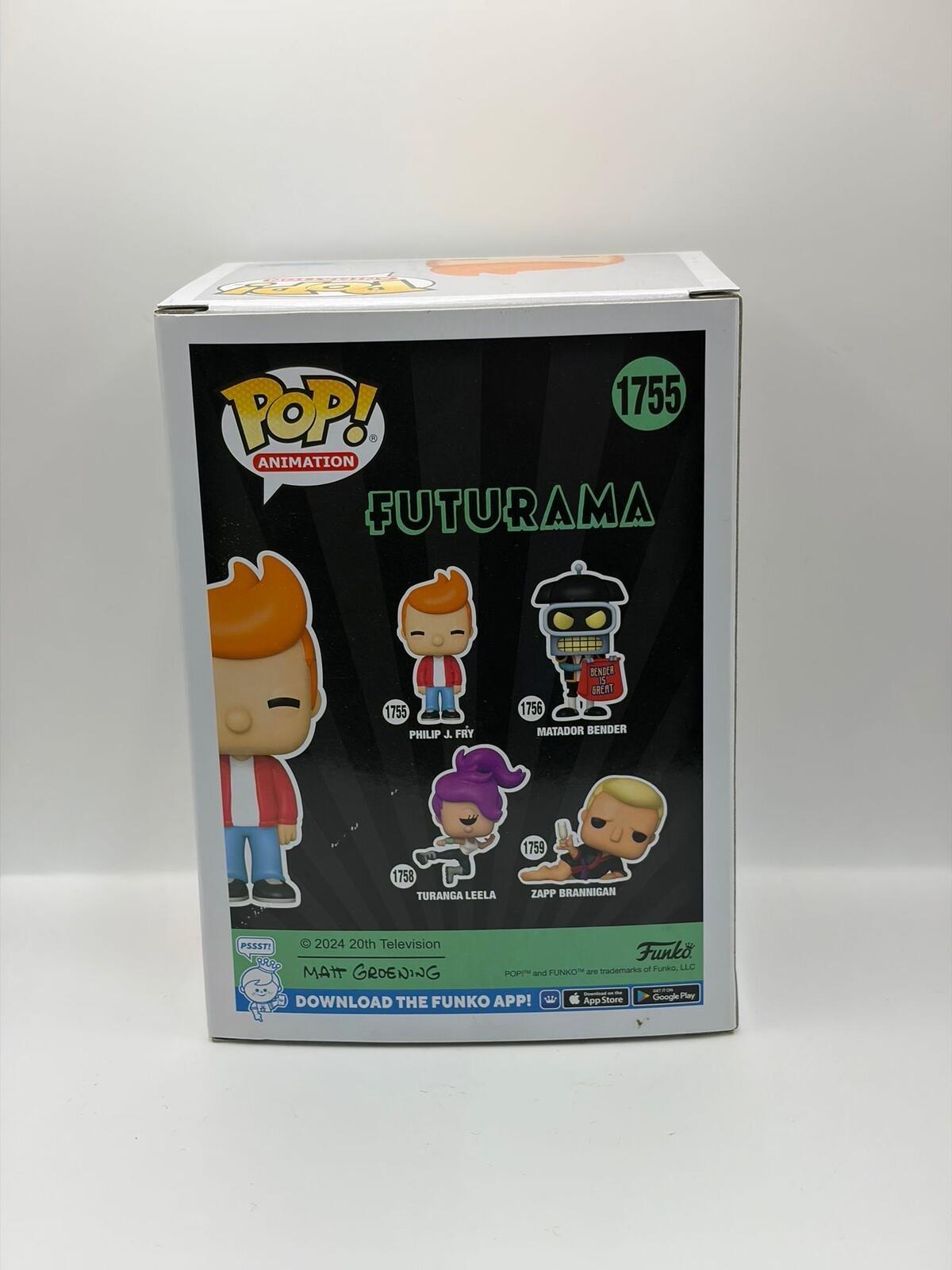 Funko Pop Animation Futurama Philip J. Fry Vinyl Figure 1755