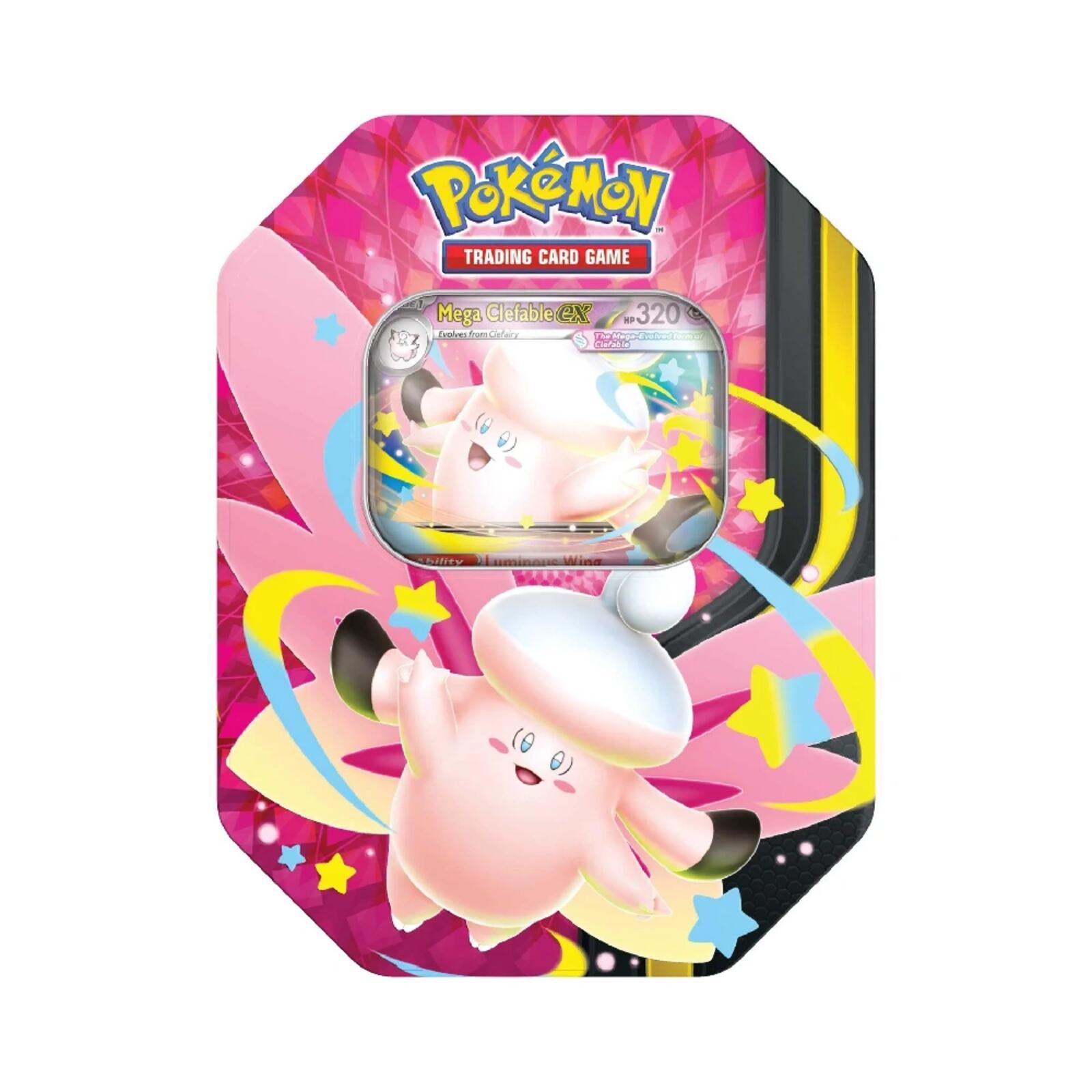 Pokémon Trading Card Game Mega Clefable EX Collectible Tin
