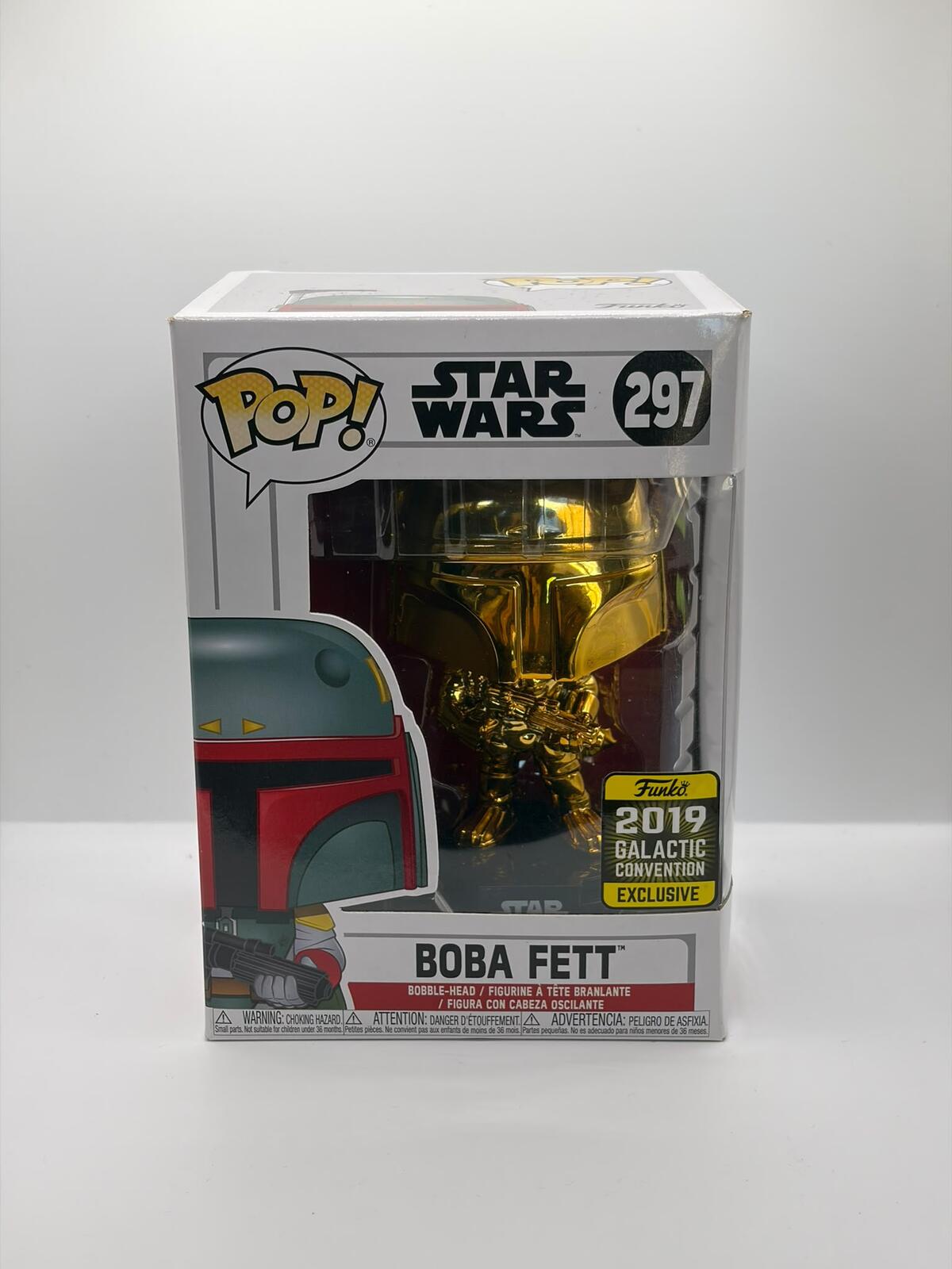 Funko Pop! Star Wars #297 – Boba Fett (Gold Chrome)