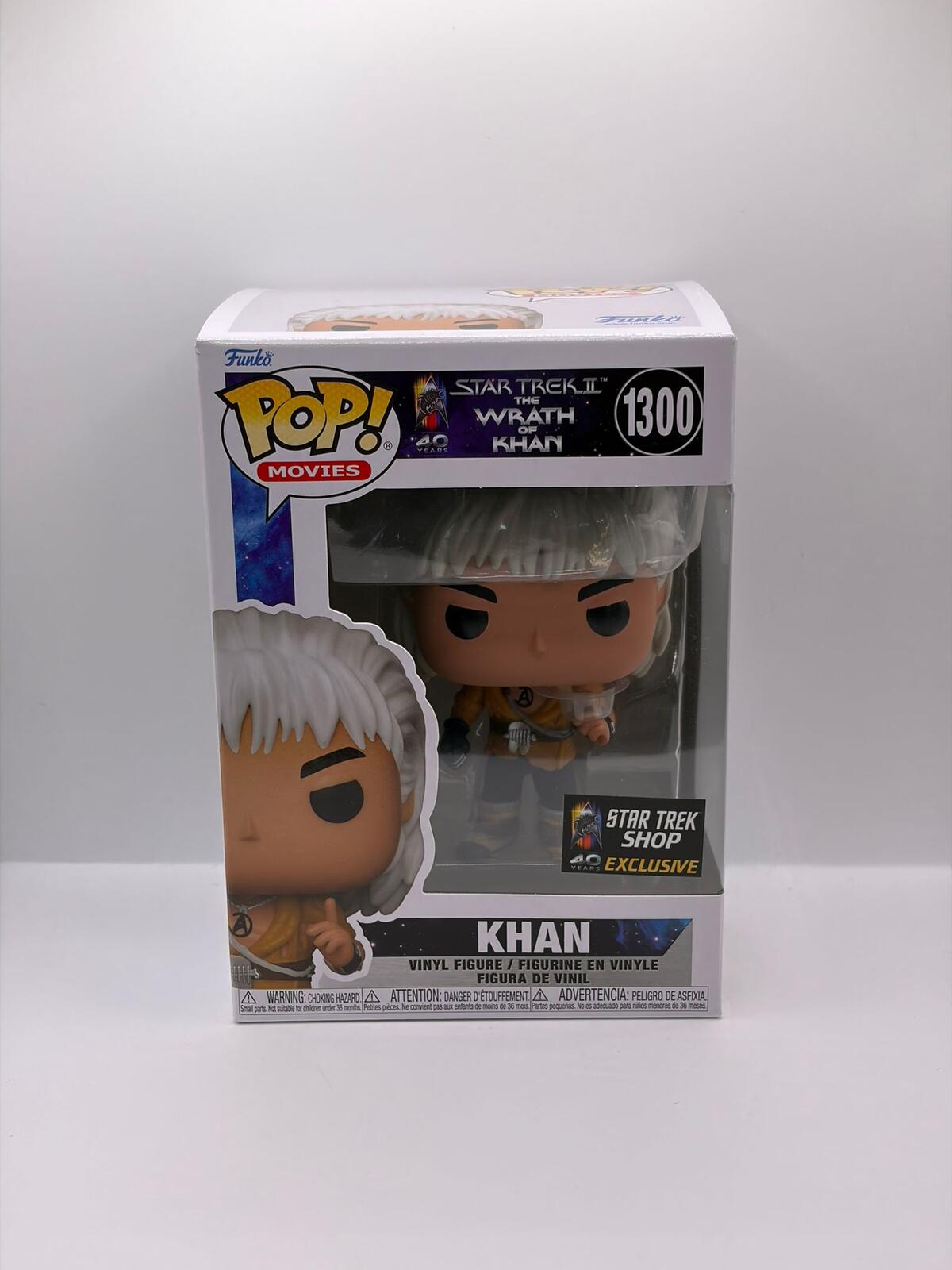 Funko Pop! Movies Star Trek II Khan Exclusive Vinyl Figure 1300