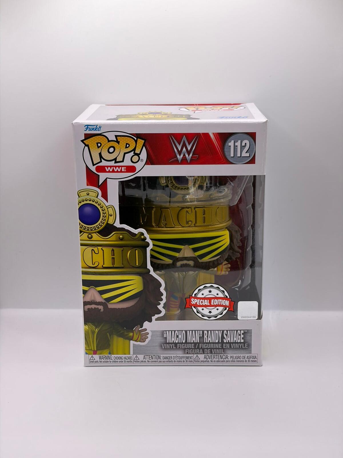 Funko Pop WWE "Macho Man" Randy Savage Vinyl Figure #112 Special Edition