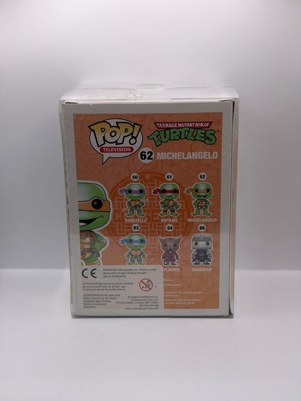 Funko Pop Television Michelangelo Teenage Mutant Ninja Turtles Vinyl Figure 62