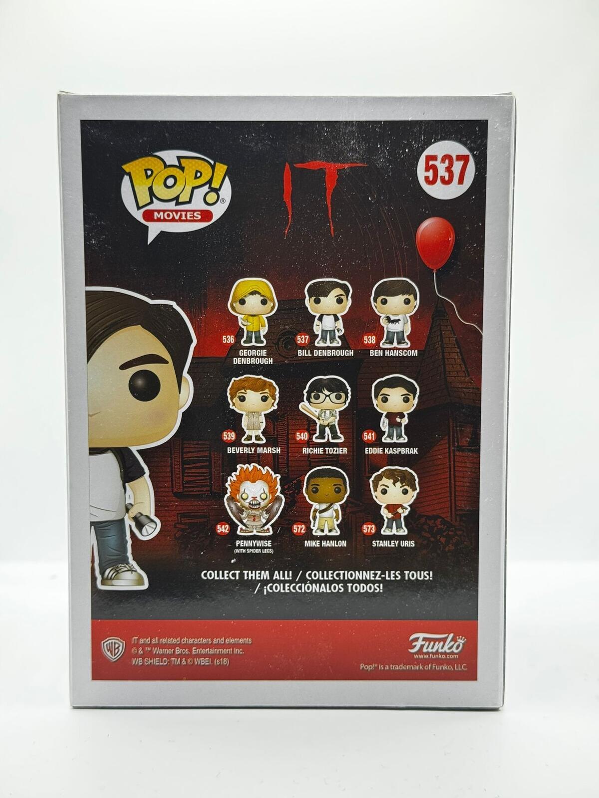Funko Pop! Movies IT Bill Denbrough Vinyl Figure #537
