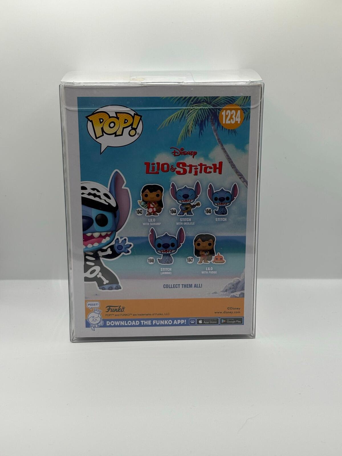Funko Pop! Disney Lilo & Stitch Skeleton Stitch #1234 Glow Chase