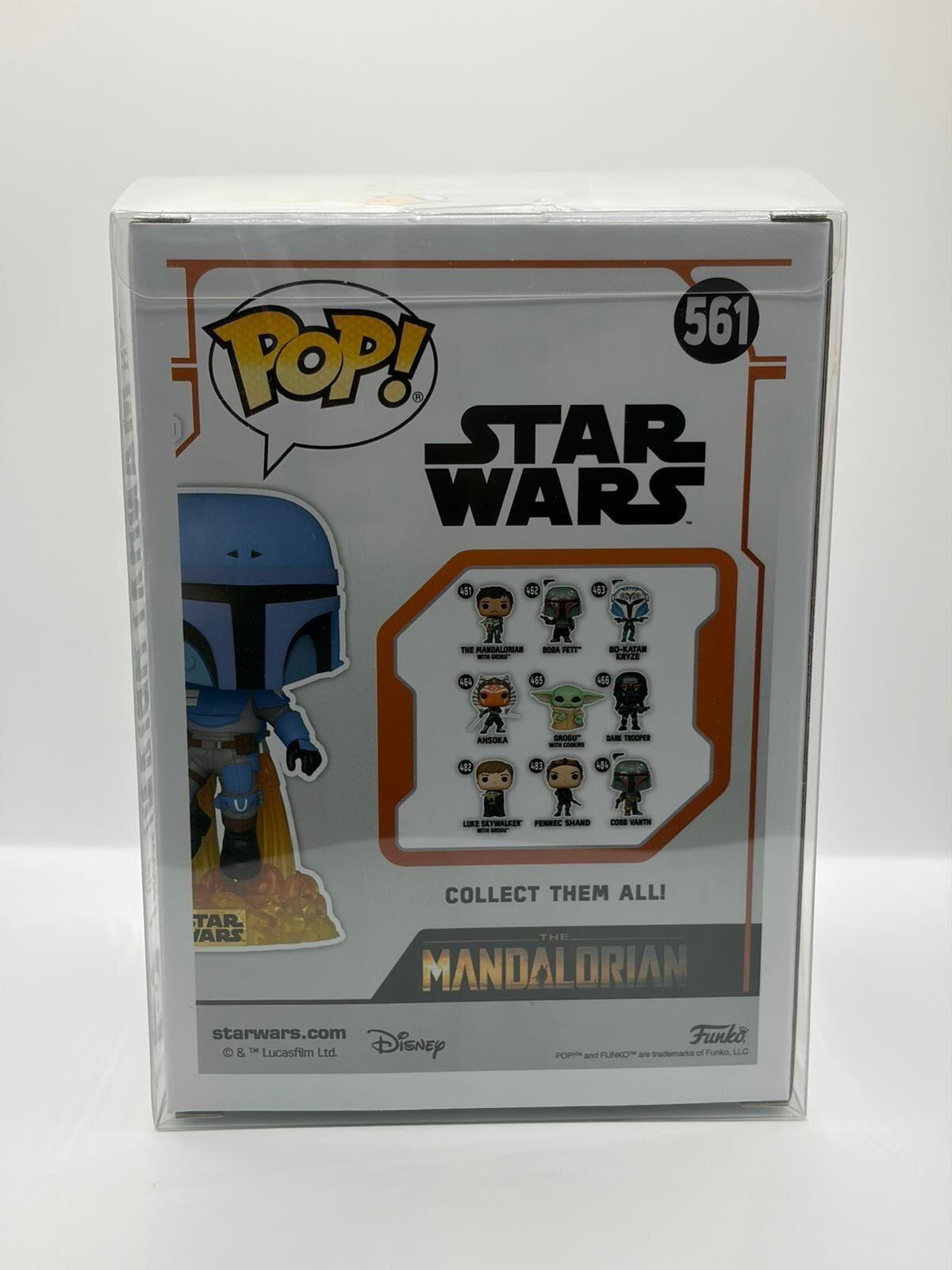 Funko Pop! Star Wars Death Watch Mandalorian No Stripes #561 Gamestop Exclusive