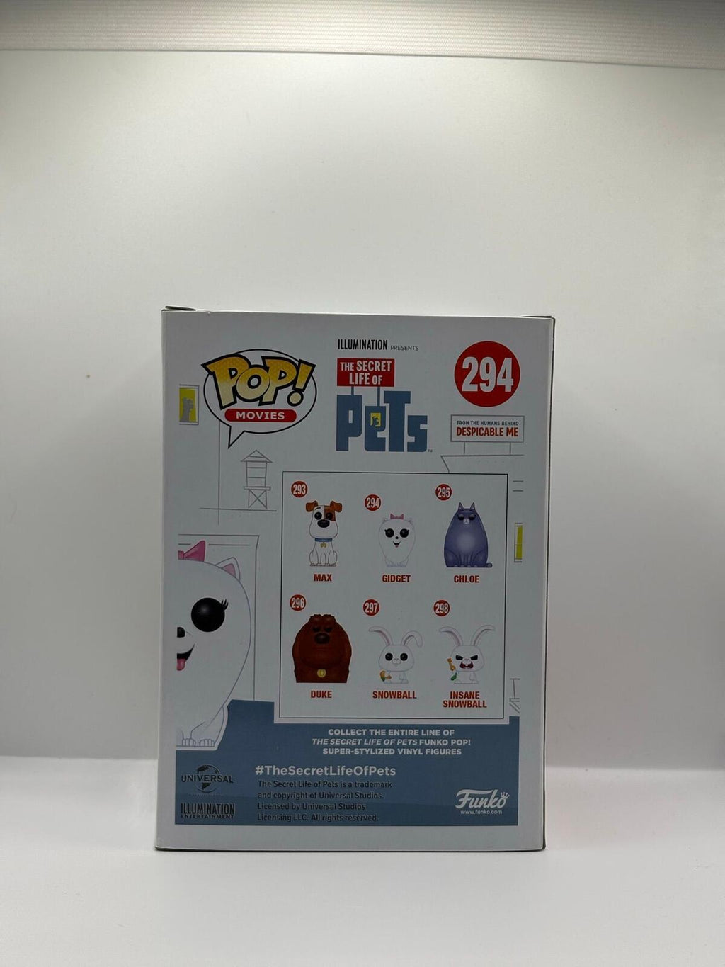 Funko Pop Movies Gidget Vinyl Figure 294 The Secret Life of Pets