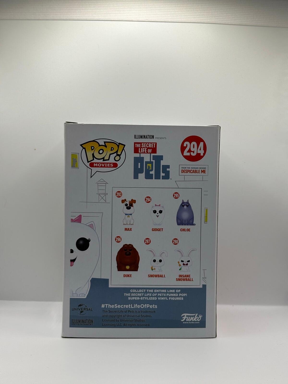 Funko Pop Movies Gidget Vinyl Figure 294 The Secret Life of Pets