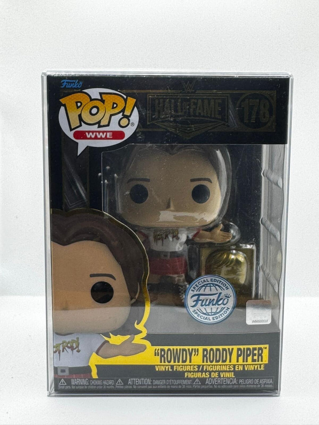 Funko Pop WWE 178 "Rowdy" Roddy Piper Special Edition Vinyl Figure