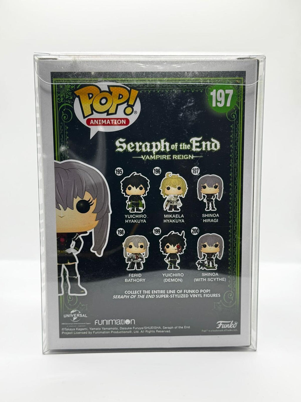 Funko Pop Animation Seraph of the End Shinoa Hiragi #197 Vinyl Figure