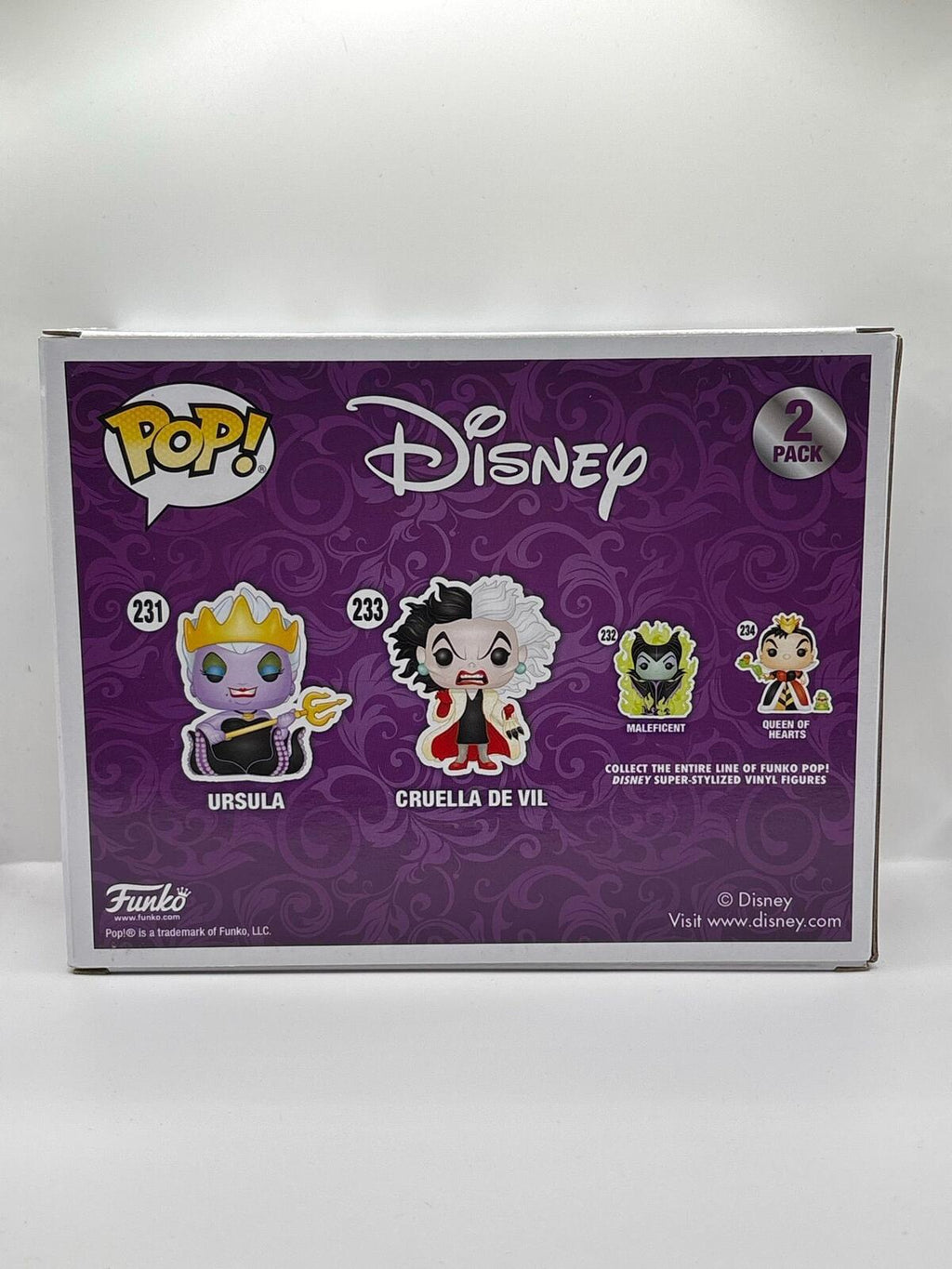 Funko Pop! Disney Ursula with Cruella de Vil 2-Pack Vinyl Figures