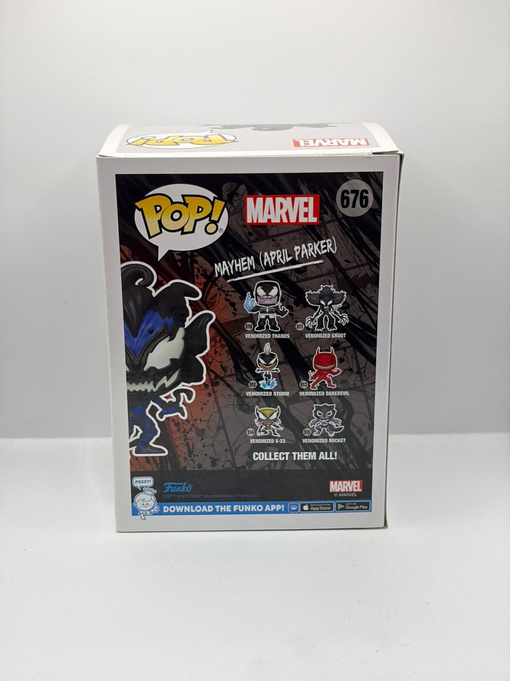 Funko Pop! Marvel Mayhem (April Parker) #676 Glow in the Dark