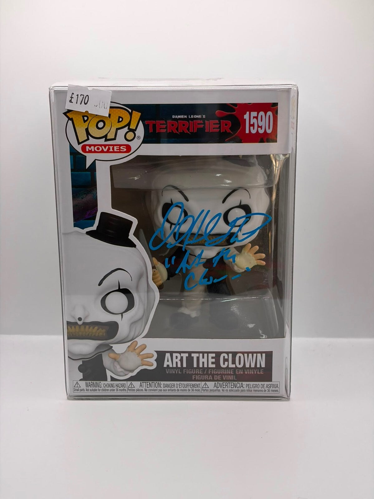 Funko Pop! Movies Terrifier Art the Clown Vinyl Figure #1590 Signed