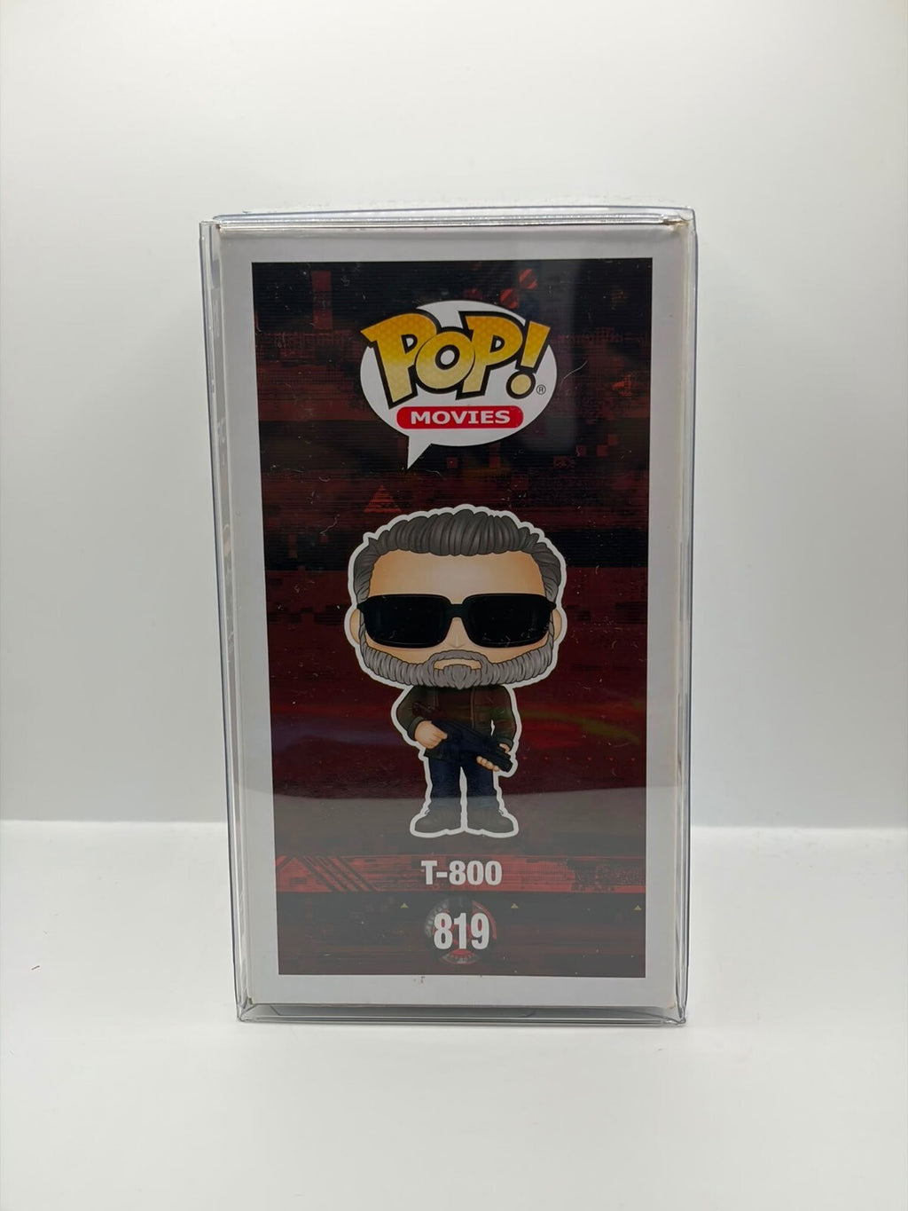 Funko Pop! Movies Terminator Dark Fate T-800 Vinyl Figure #819 Signed