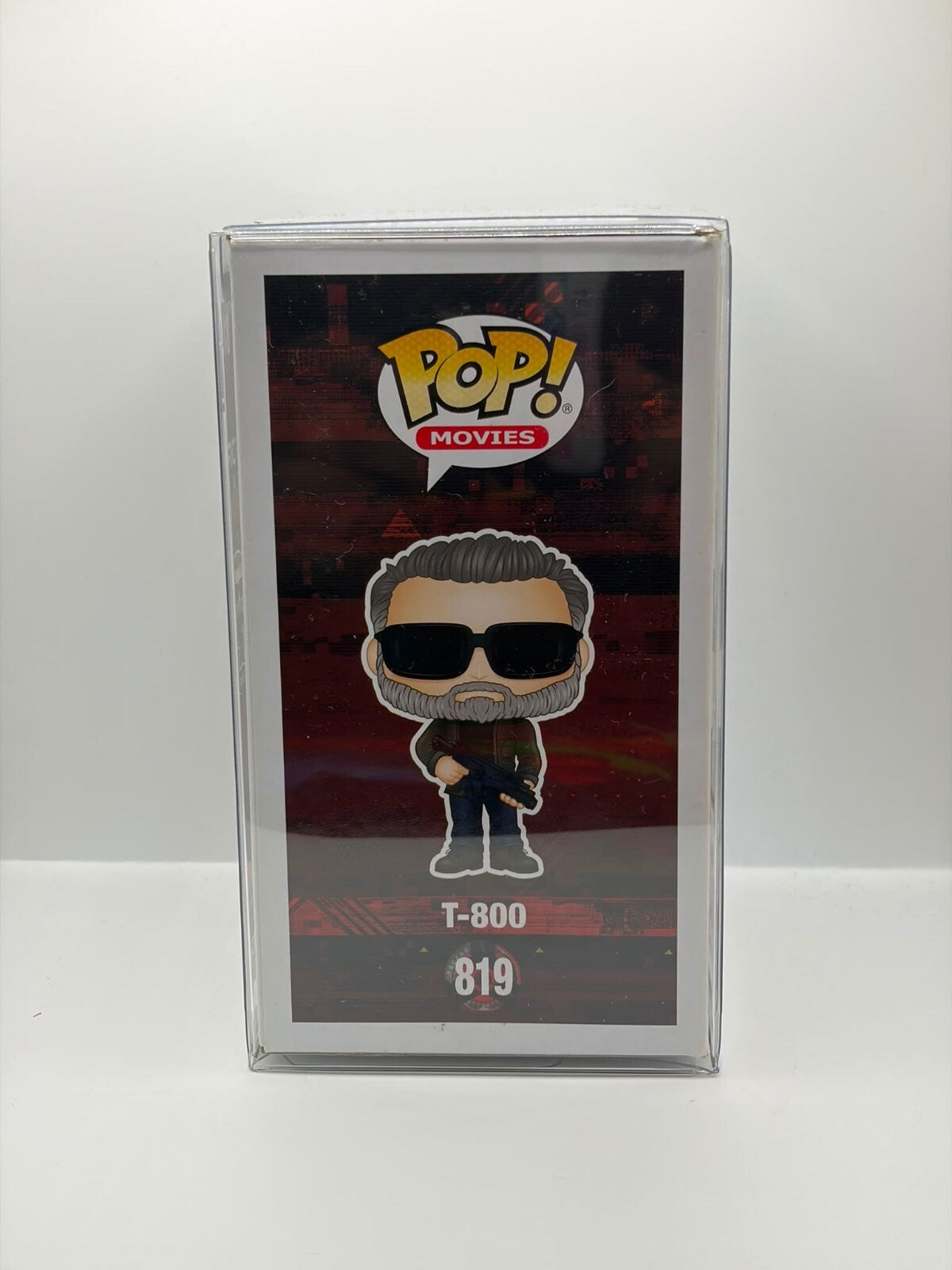 Funko Pop! Movies Terminator Dark Fate T-800 Vinyl Figure #819 Signed