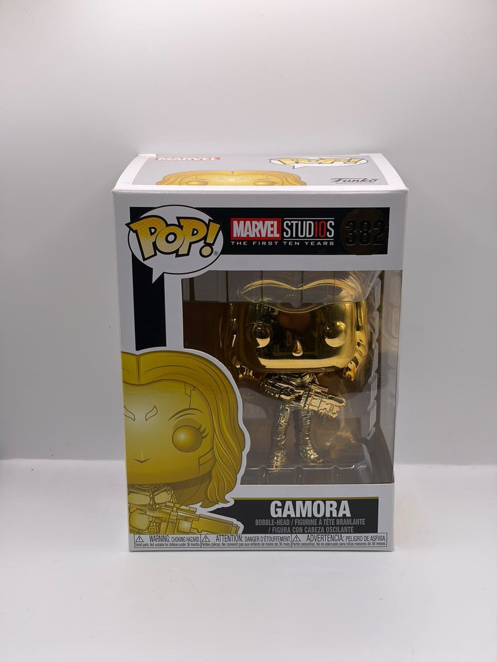 Funko Pop! Marvel Studios Gamora #382 Gold Metallic Vinyl Figure