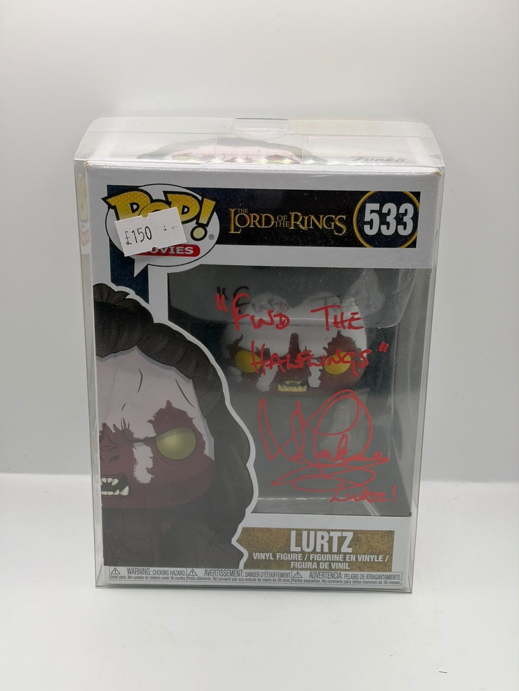 Funko Pop! Movies The Lord of the Rings Lurtz #533 Signed Figure Signed
