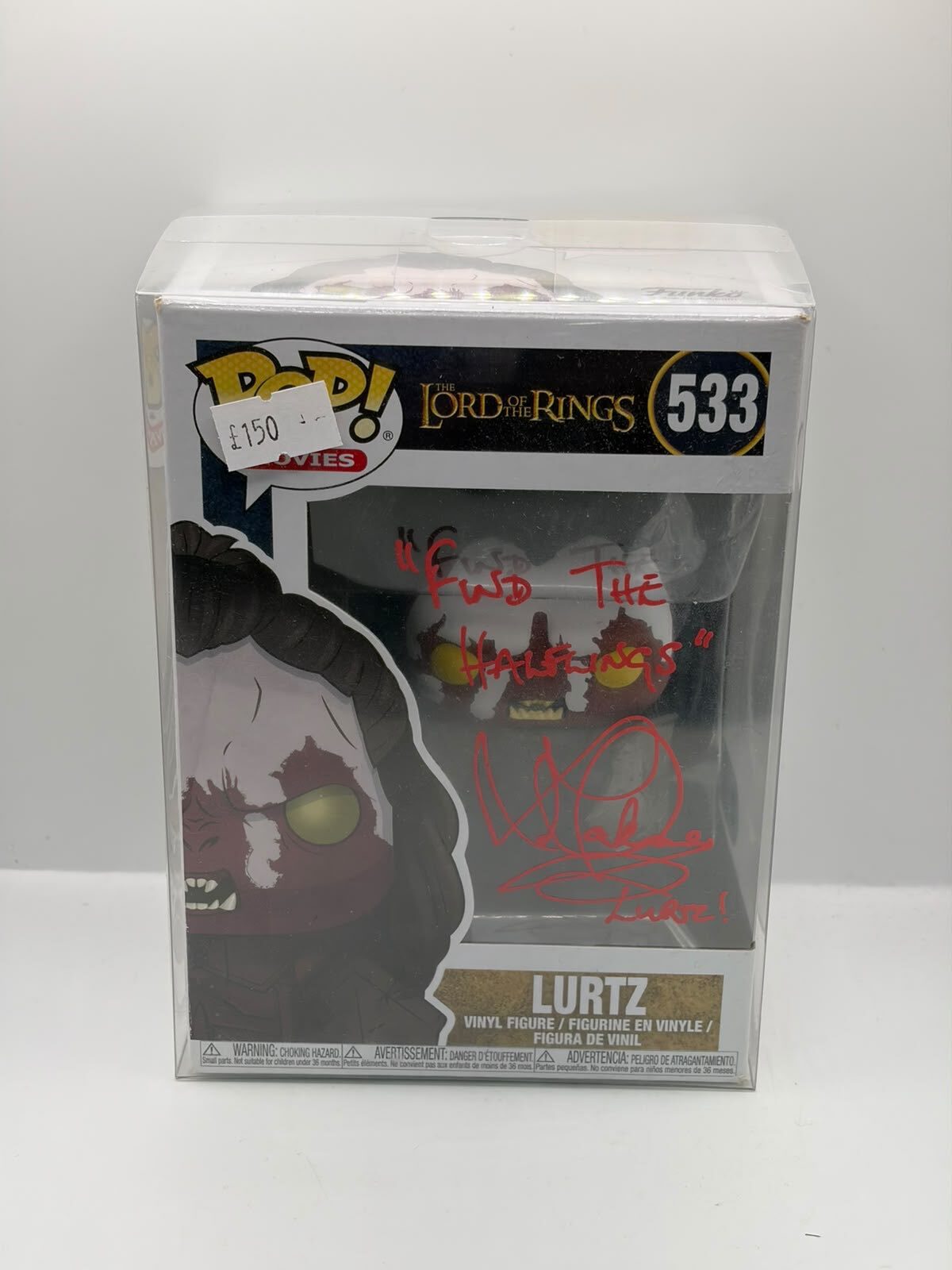 Funko Pop! Movies The Lord of the Rings Lurtz #533 Signed Figure Signed