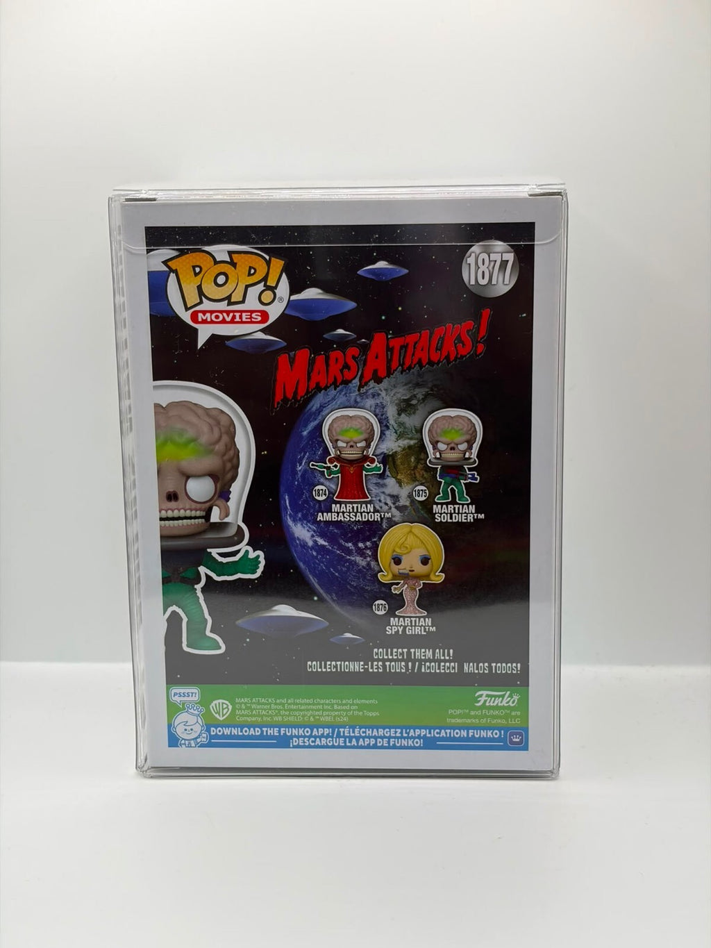 Funko Pop! Movies Mars Attacks Martian Soldier #1877 Exclusive Vinyl Figure
