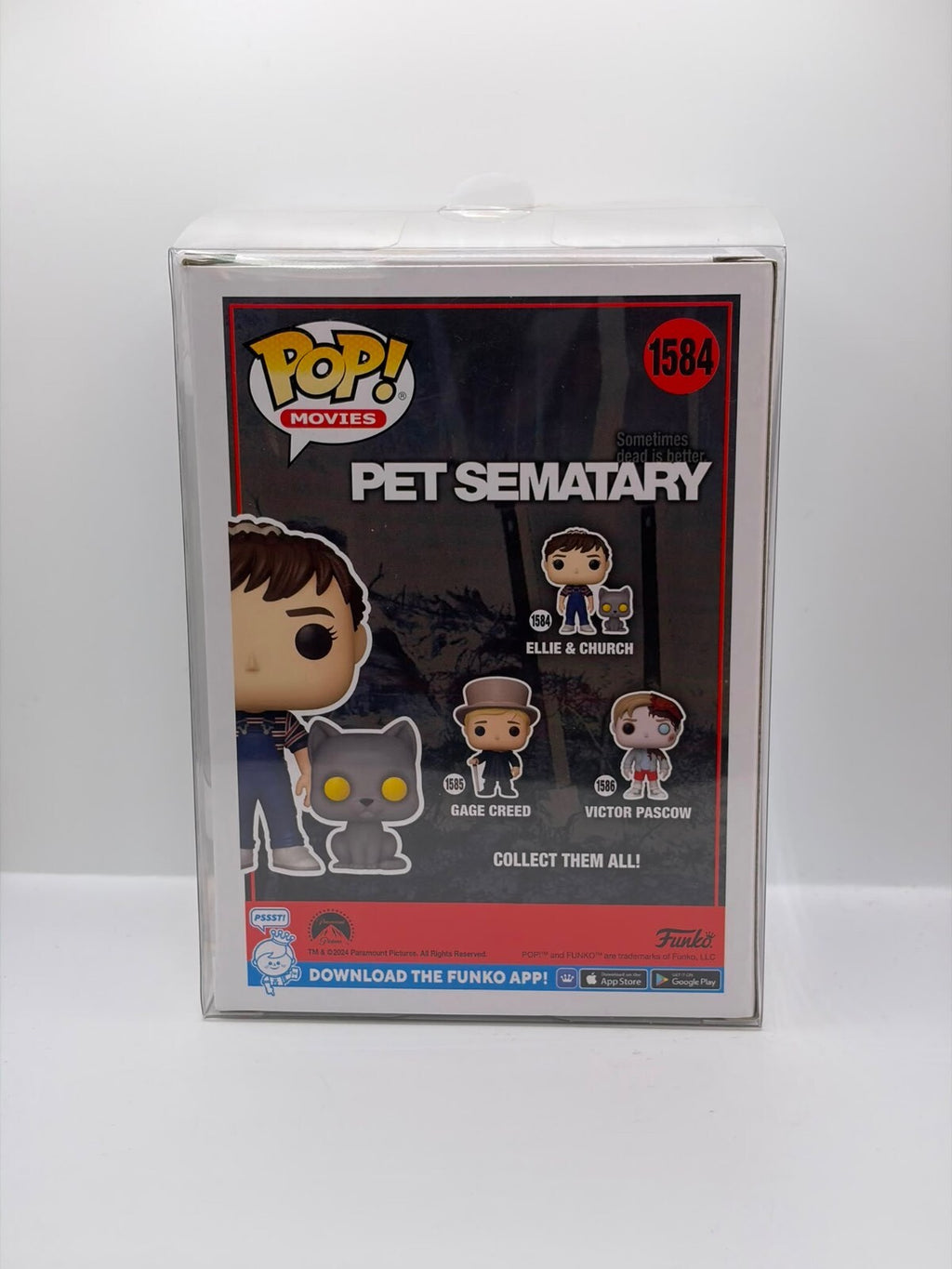 Funko Pop! Movies Pet Sematary Ellie & Church Vinyl Figure #1584
