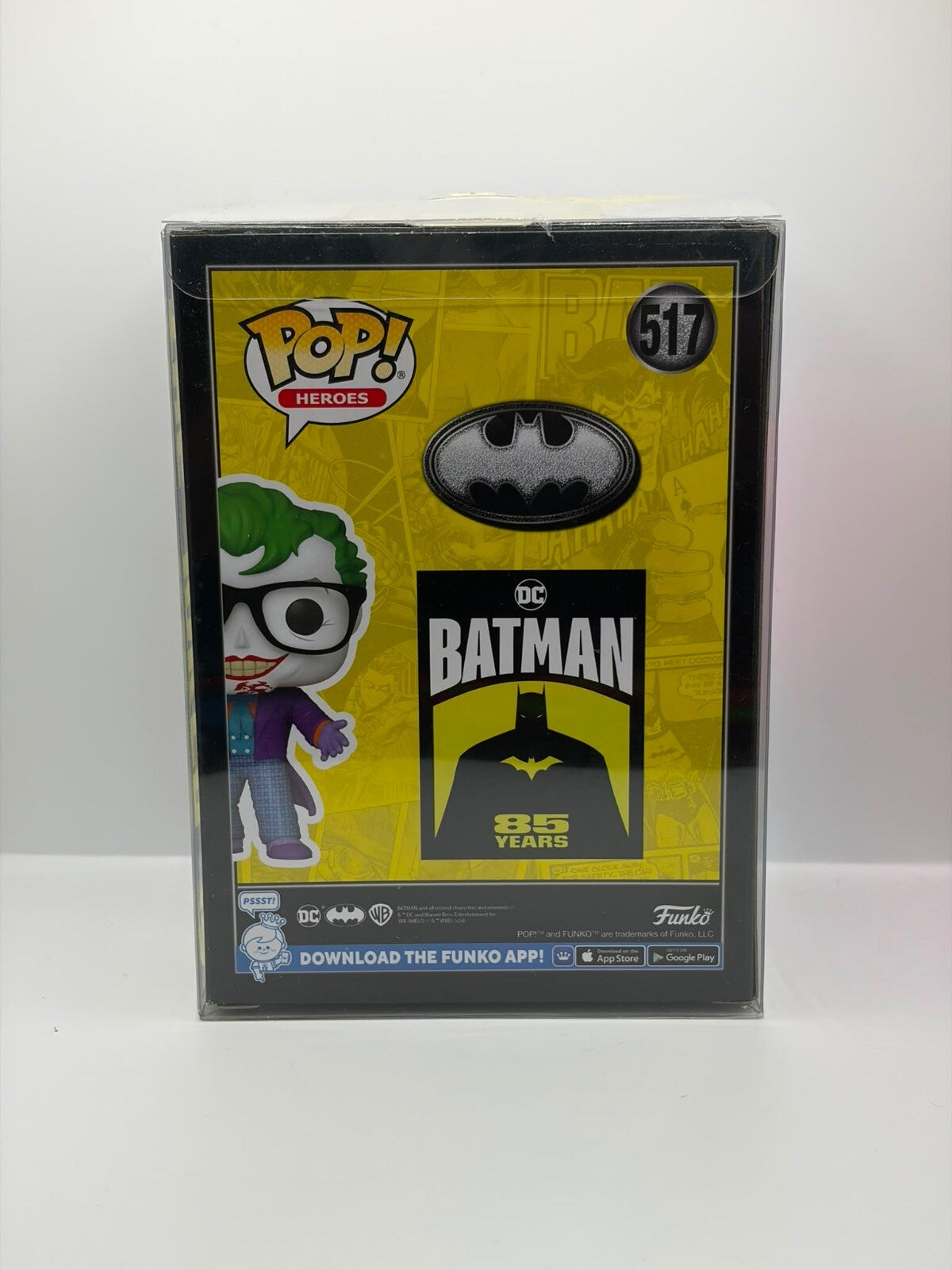 Funko Pop! Heroes The Joker #517 Vinyl Figure Batman 85 Years Signed